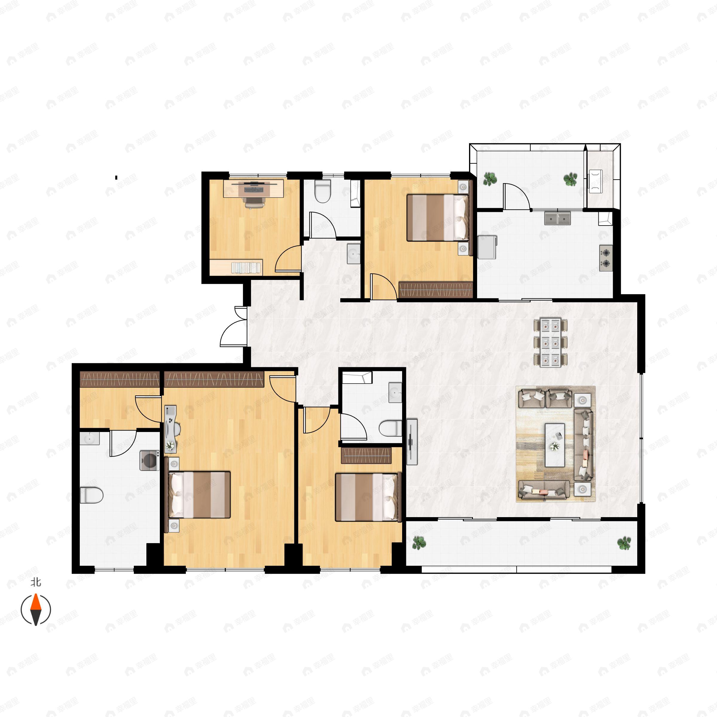 保利天珺4室2厅3卫户型图