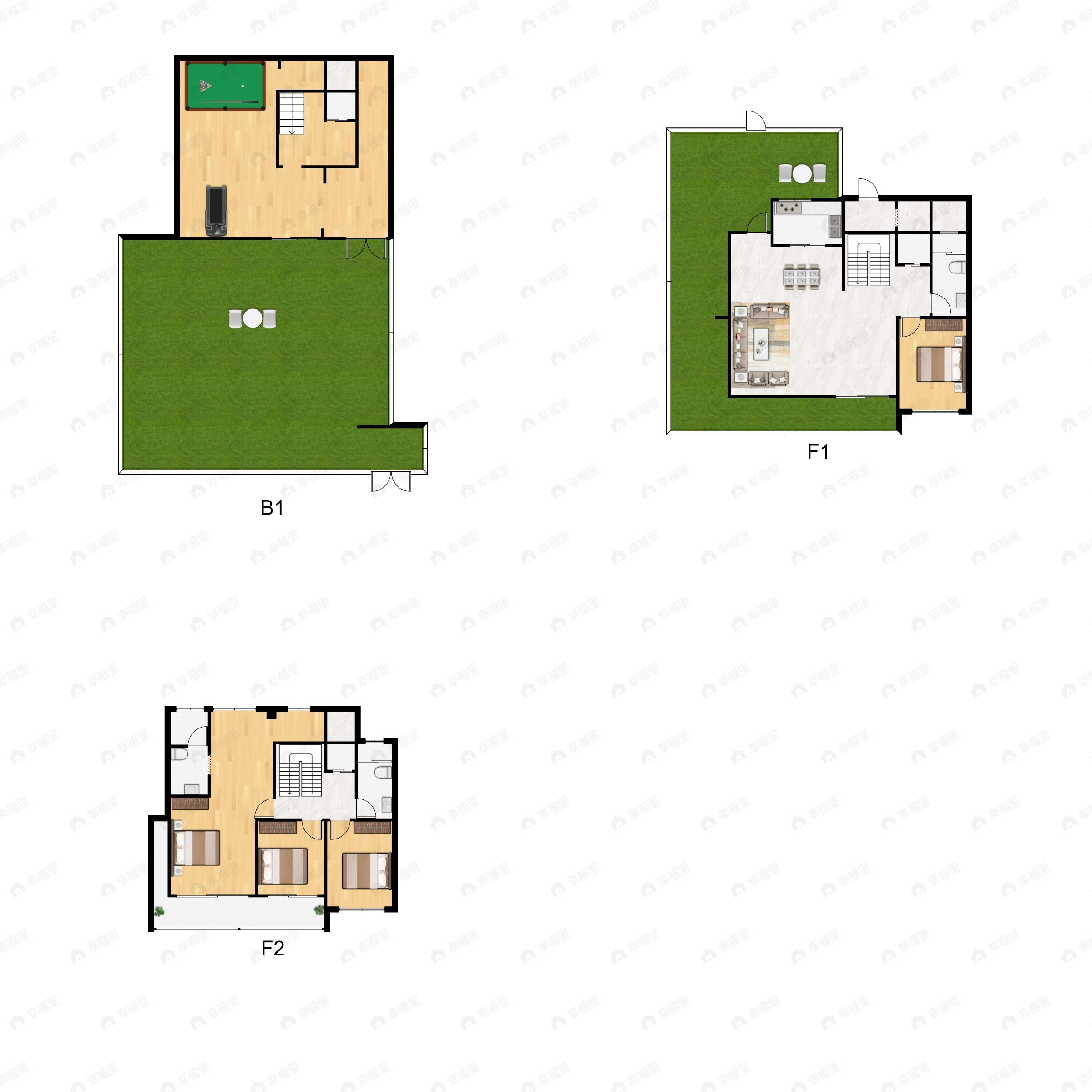 云栖奇岭府5室2厅3卫户型图