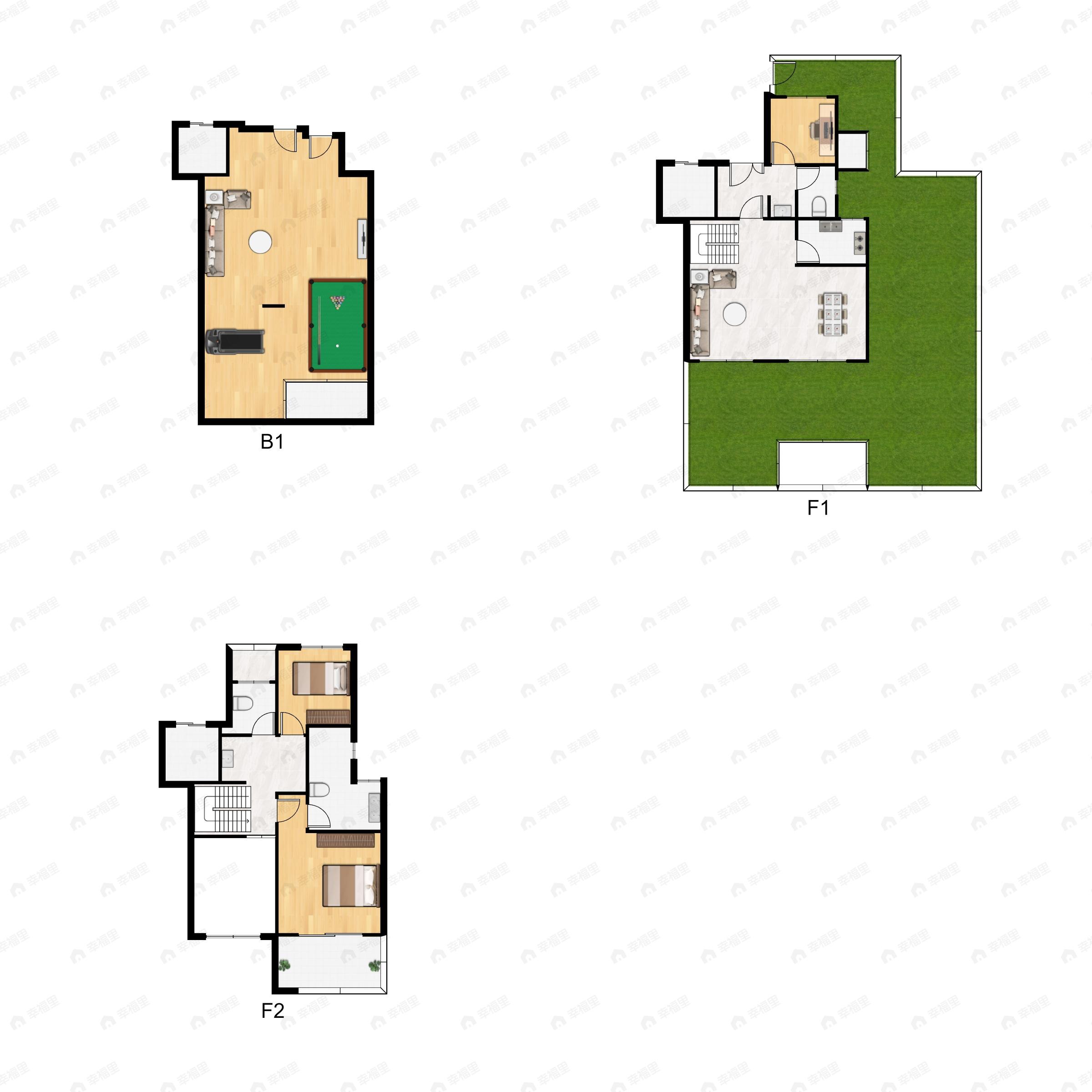 3室2厅3卫建面146平户型图