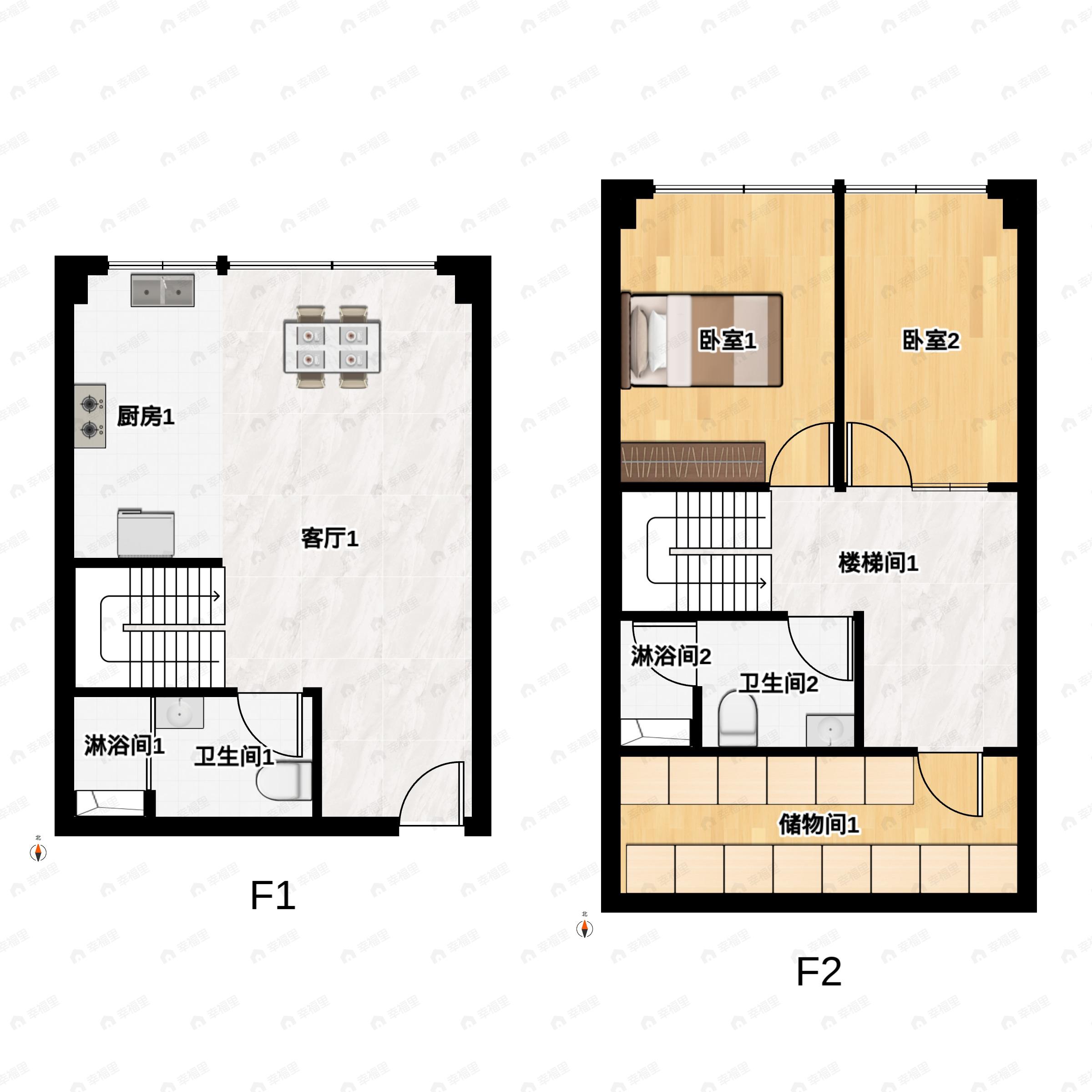 IFC国际金融中心3室2厅2卫户型图