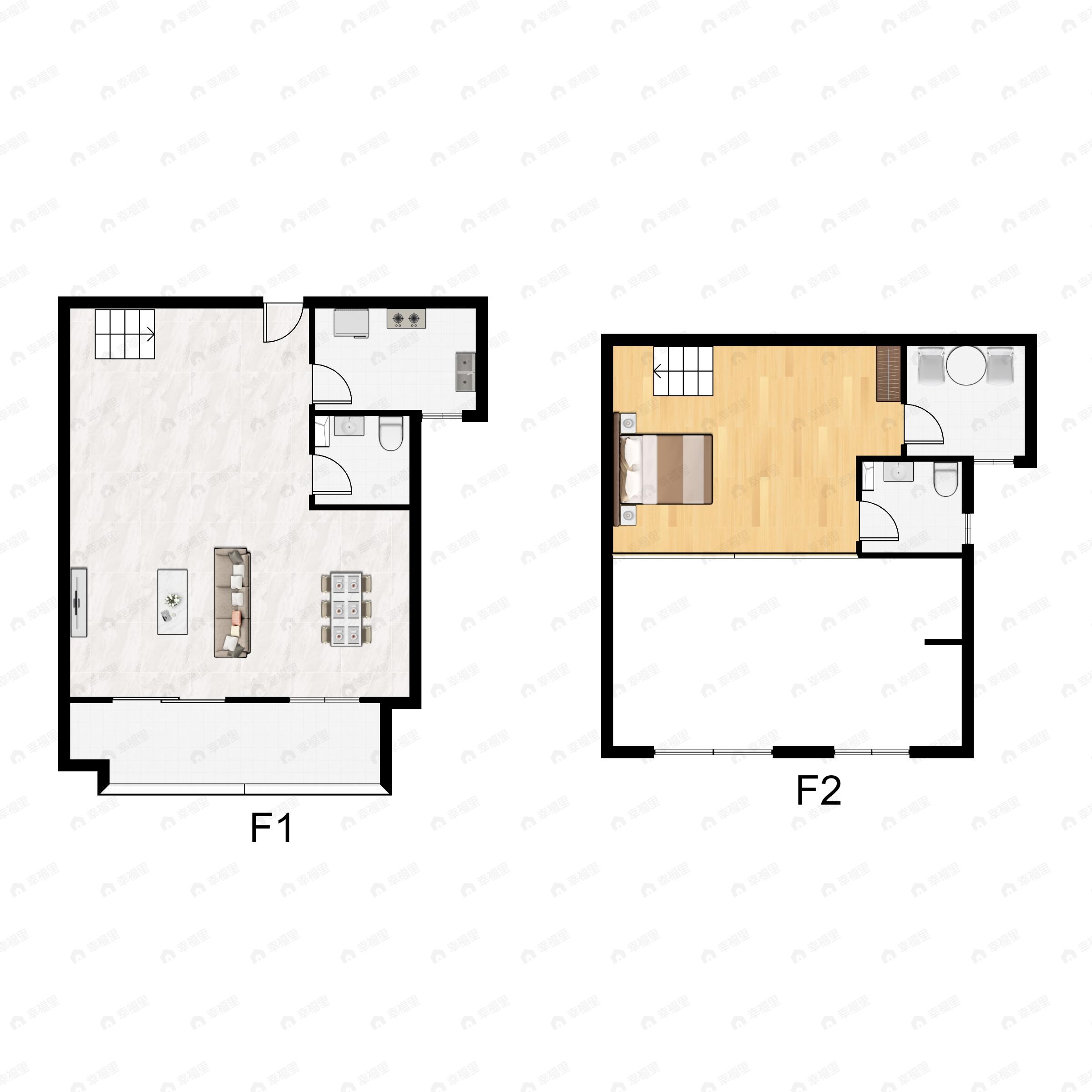3室2厅2卫建面120平户型图