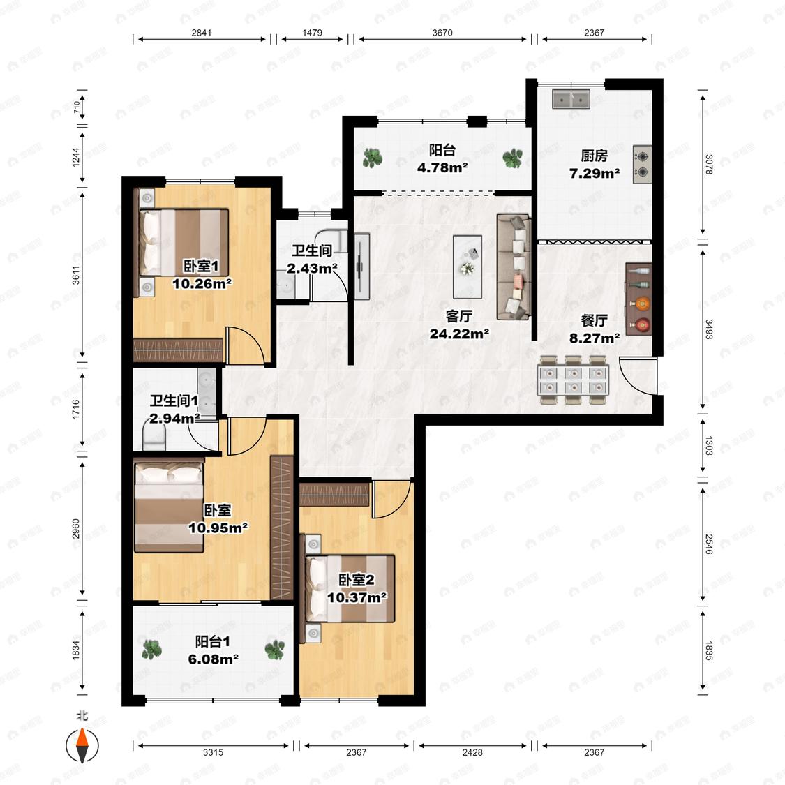 整租·顺华乌龙江大区A区
