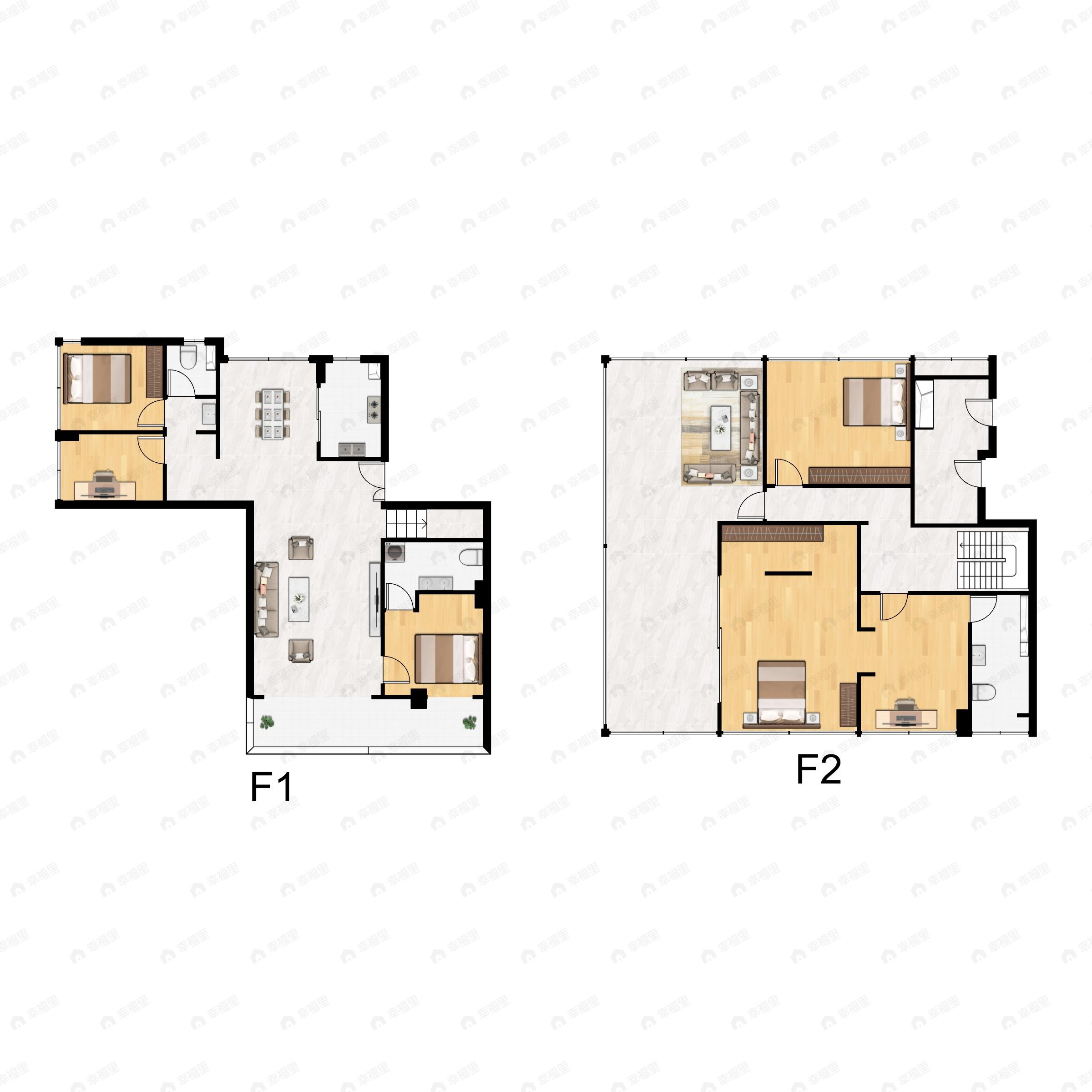 6室2厅3卫建面143平户型图