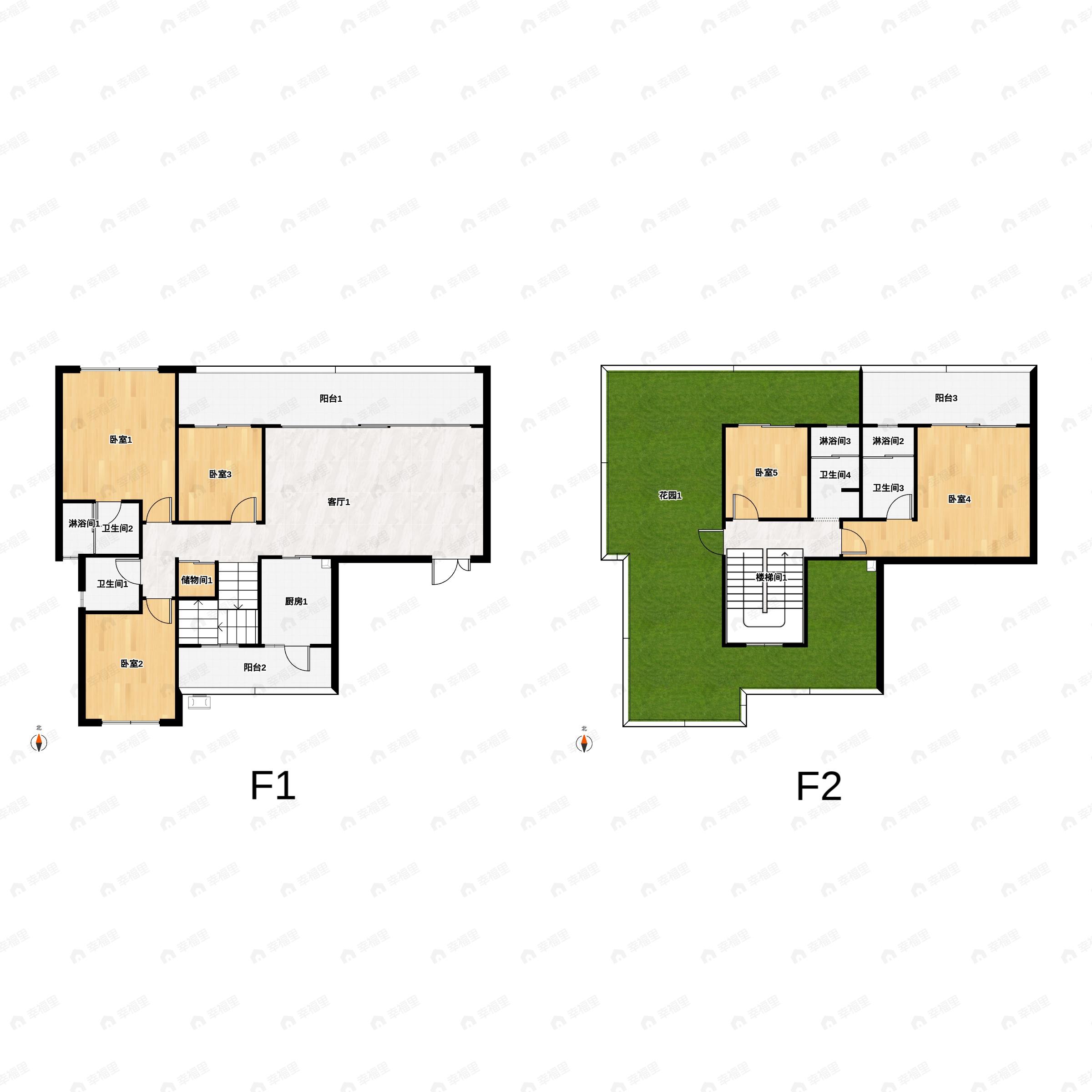 中驰鹭栖台5室2厅4卫户型图