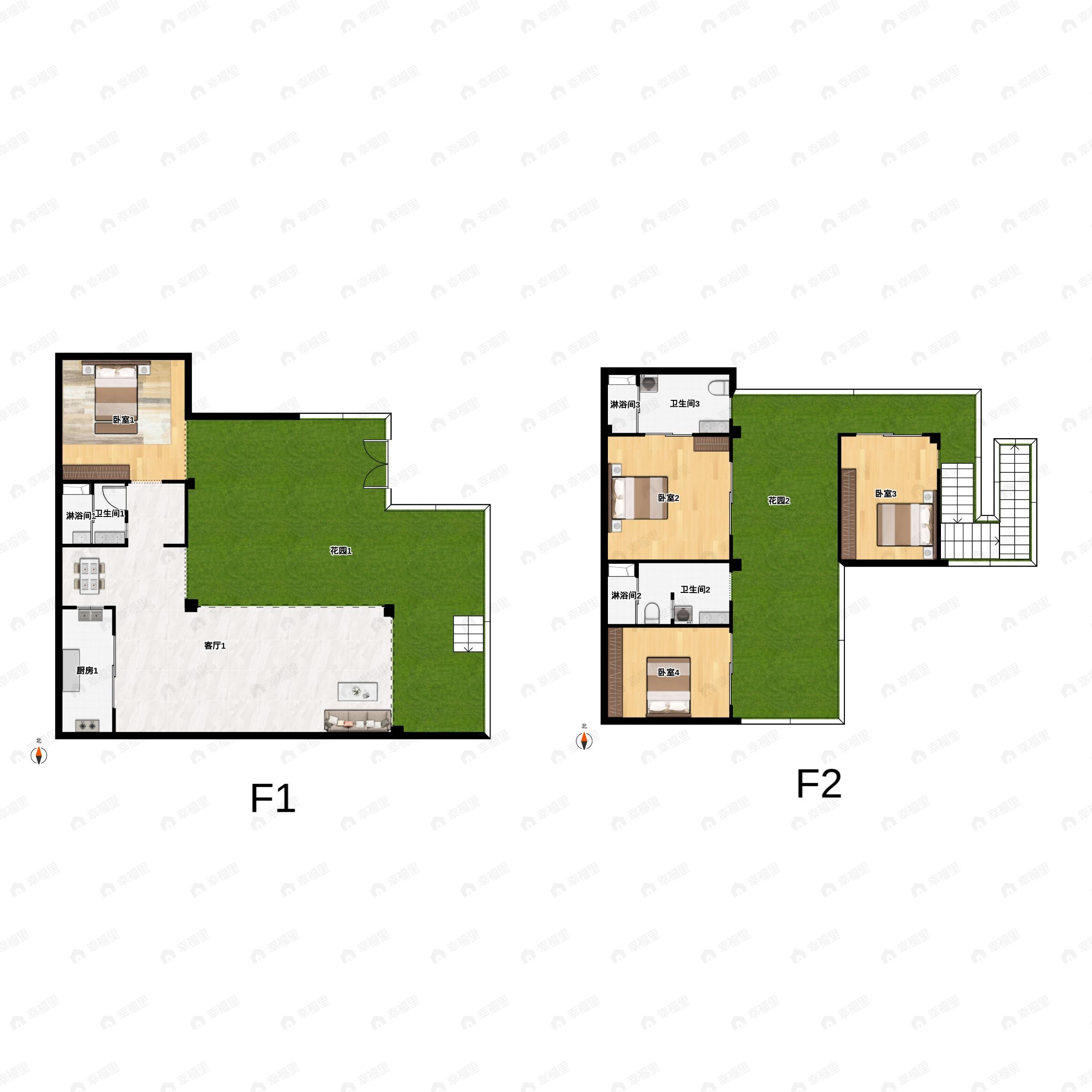 3室2厅3卫建面109平undefined户型图