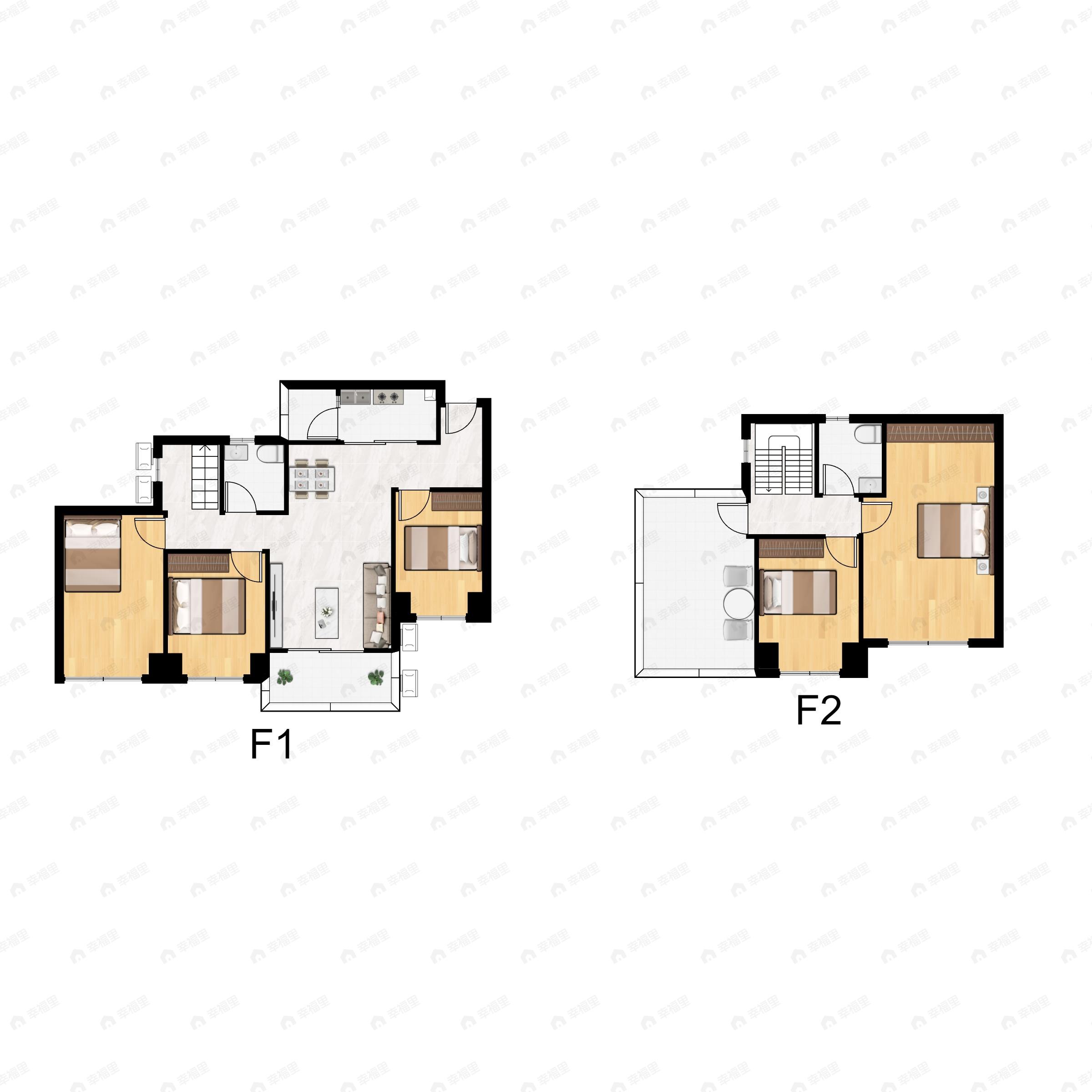 4室2厅2卫建面114平undefined户型图