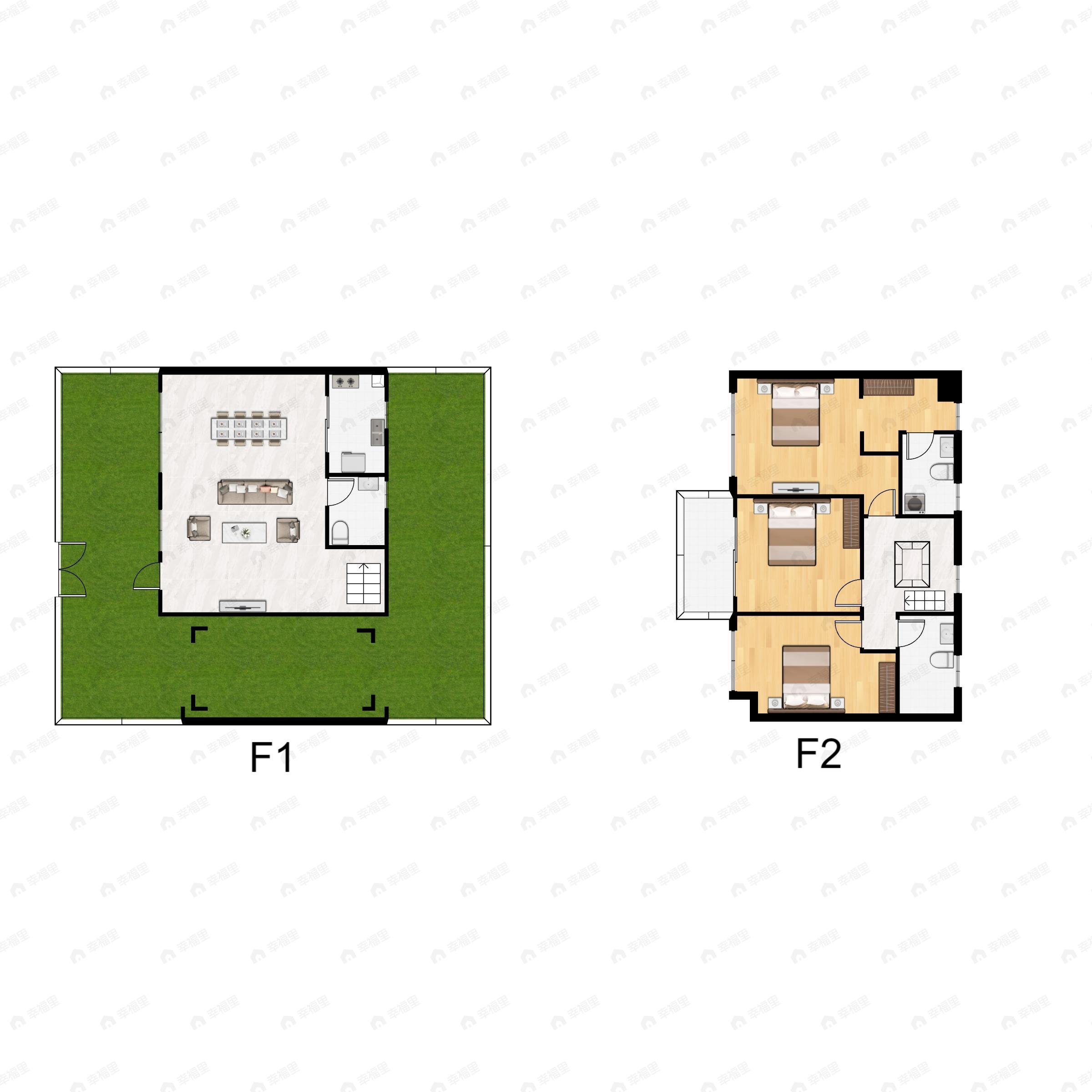福星惠誉青城府3室2厅3卫户型图