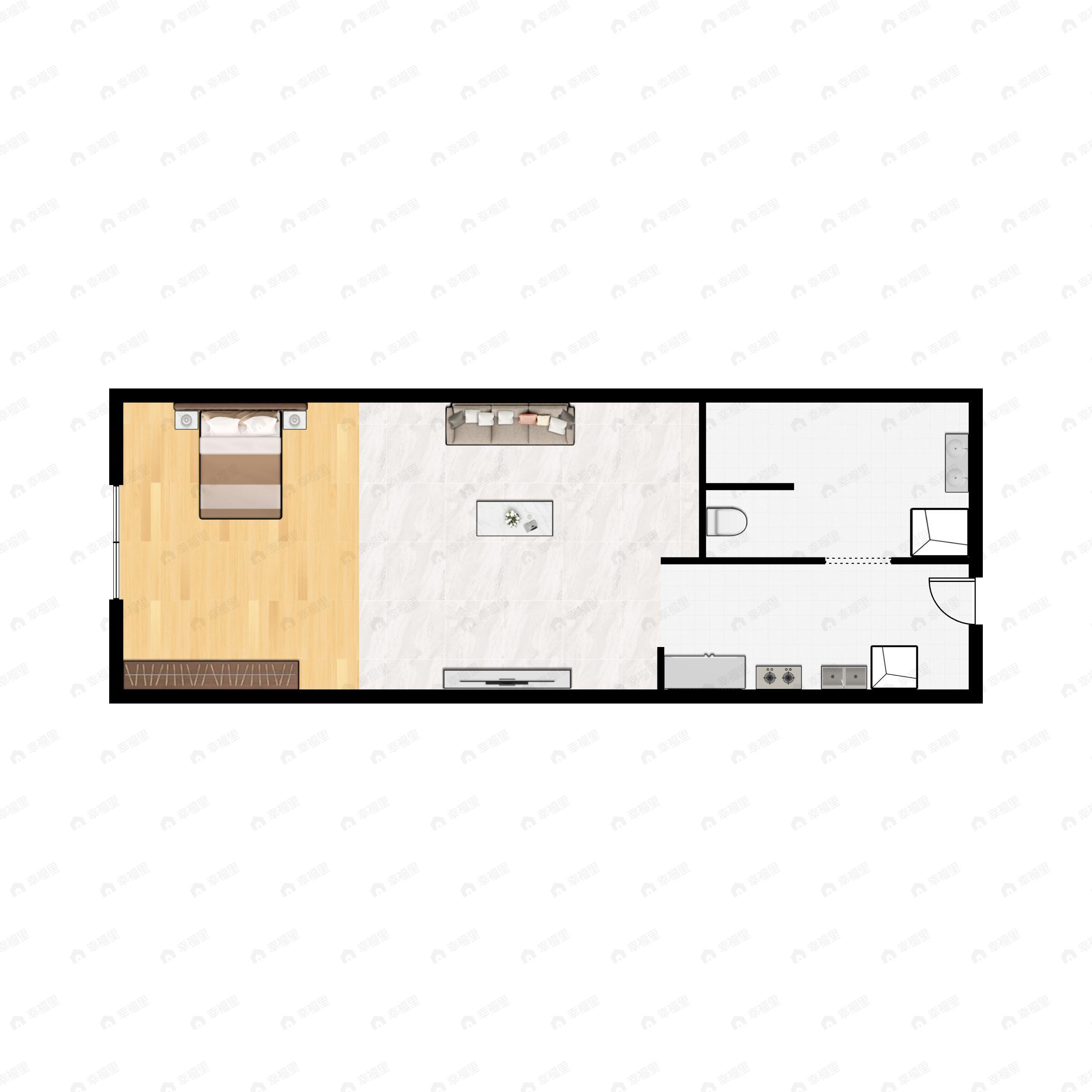 2室2厅2卫建面120平户型图