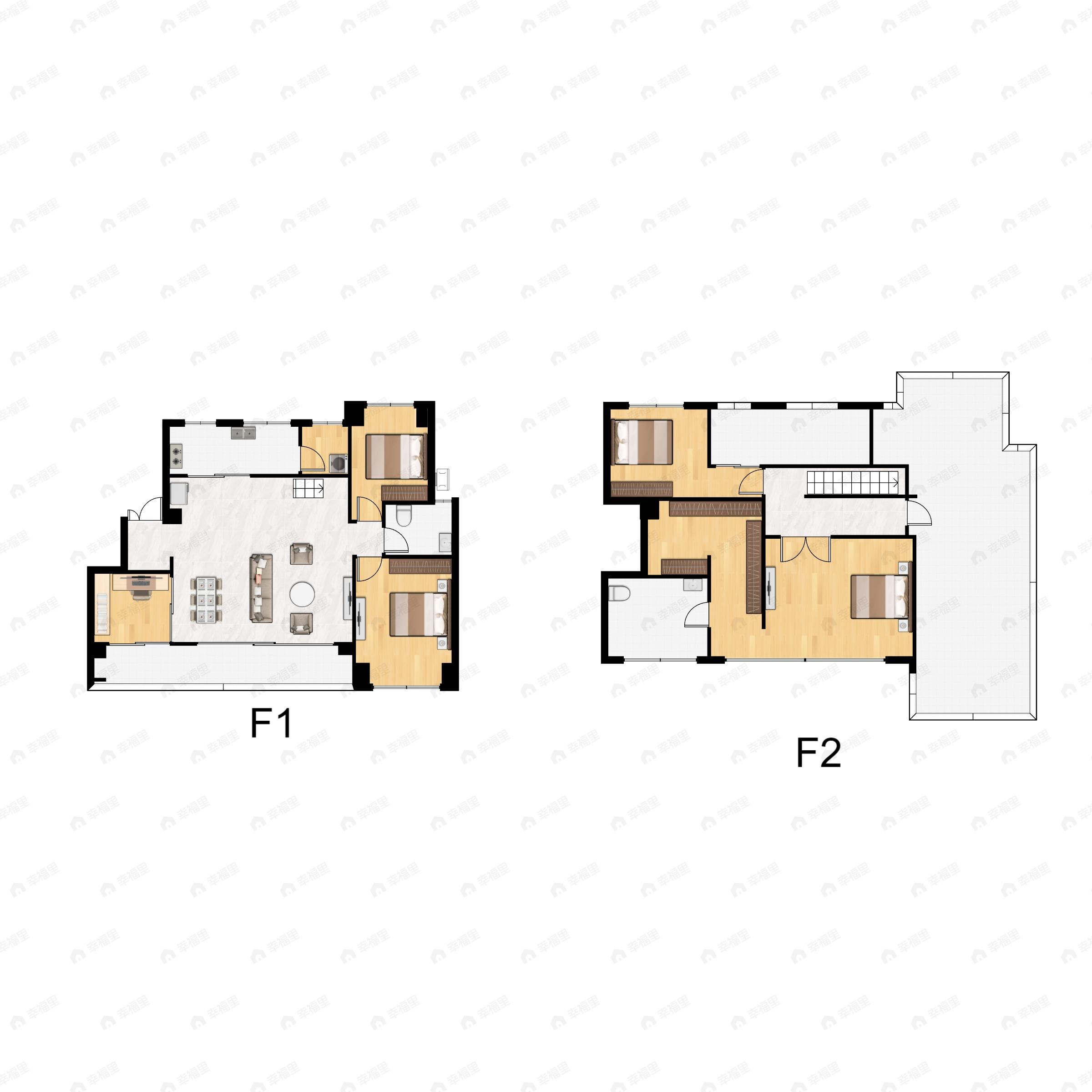 4室2厅2卫建面162平西北户型图