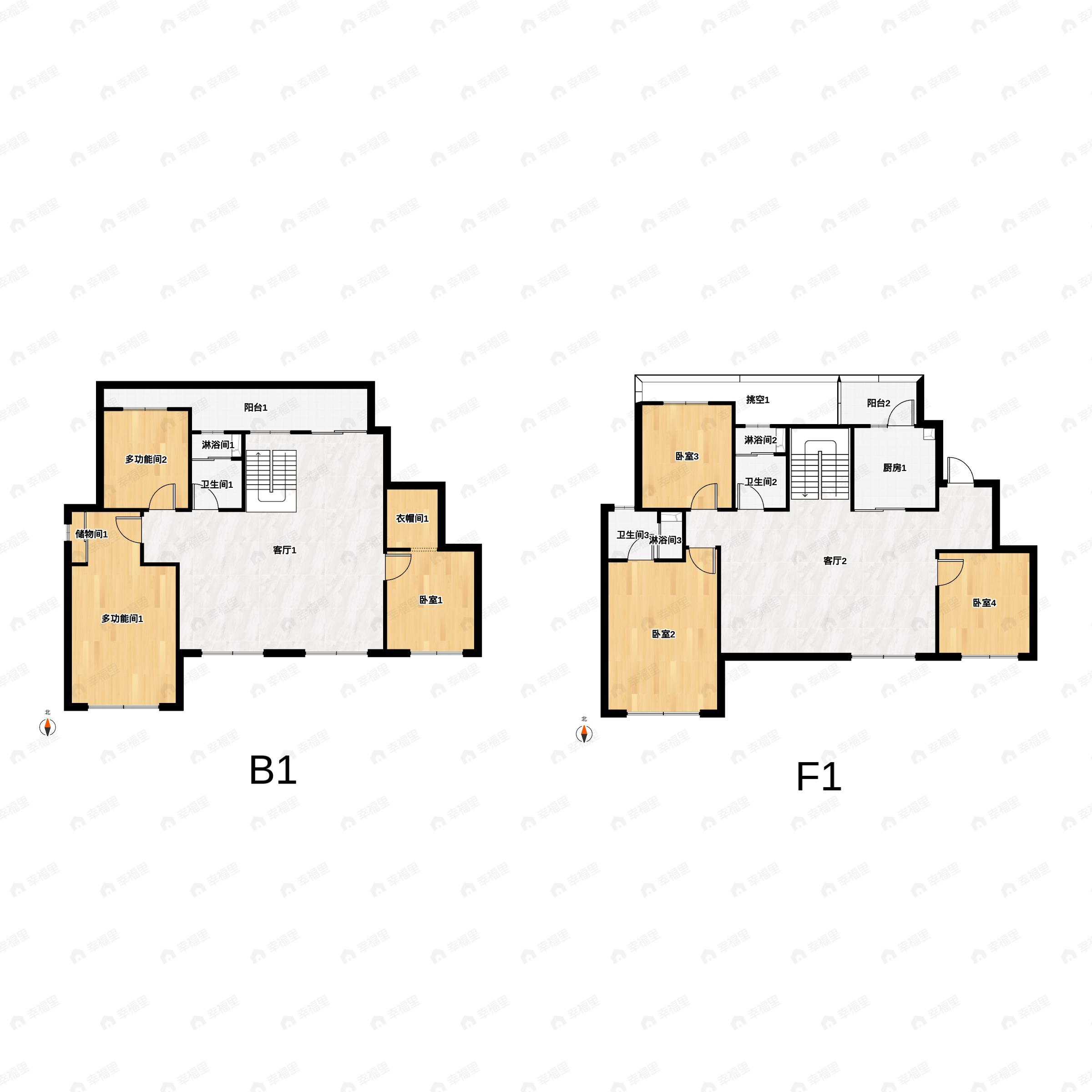 中海云麓九里6室4厅3卫户型图