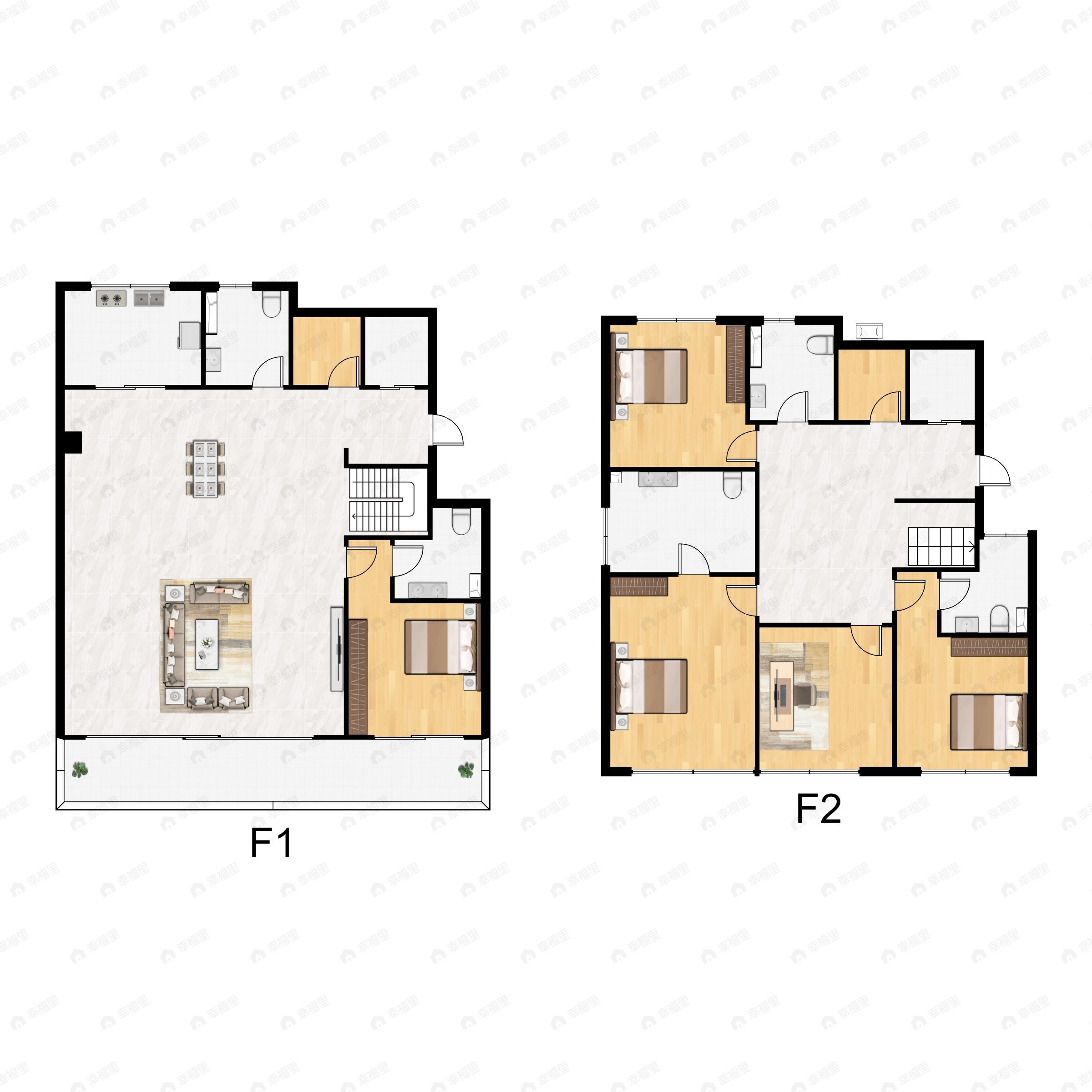 5室3厅5卫建面289平南户型图