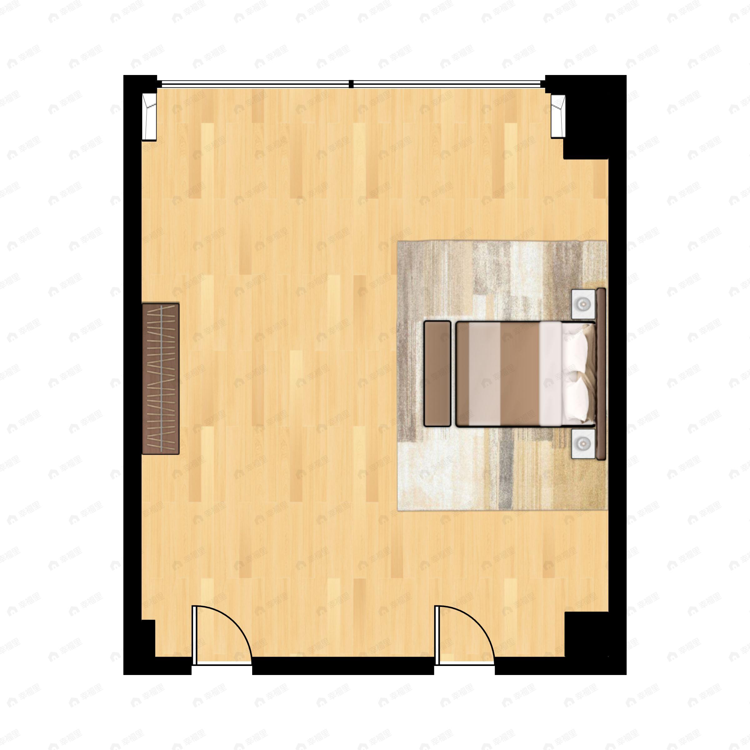 1室1厅建面73m²北户型图