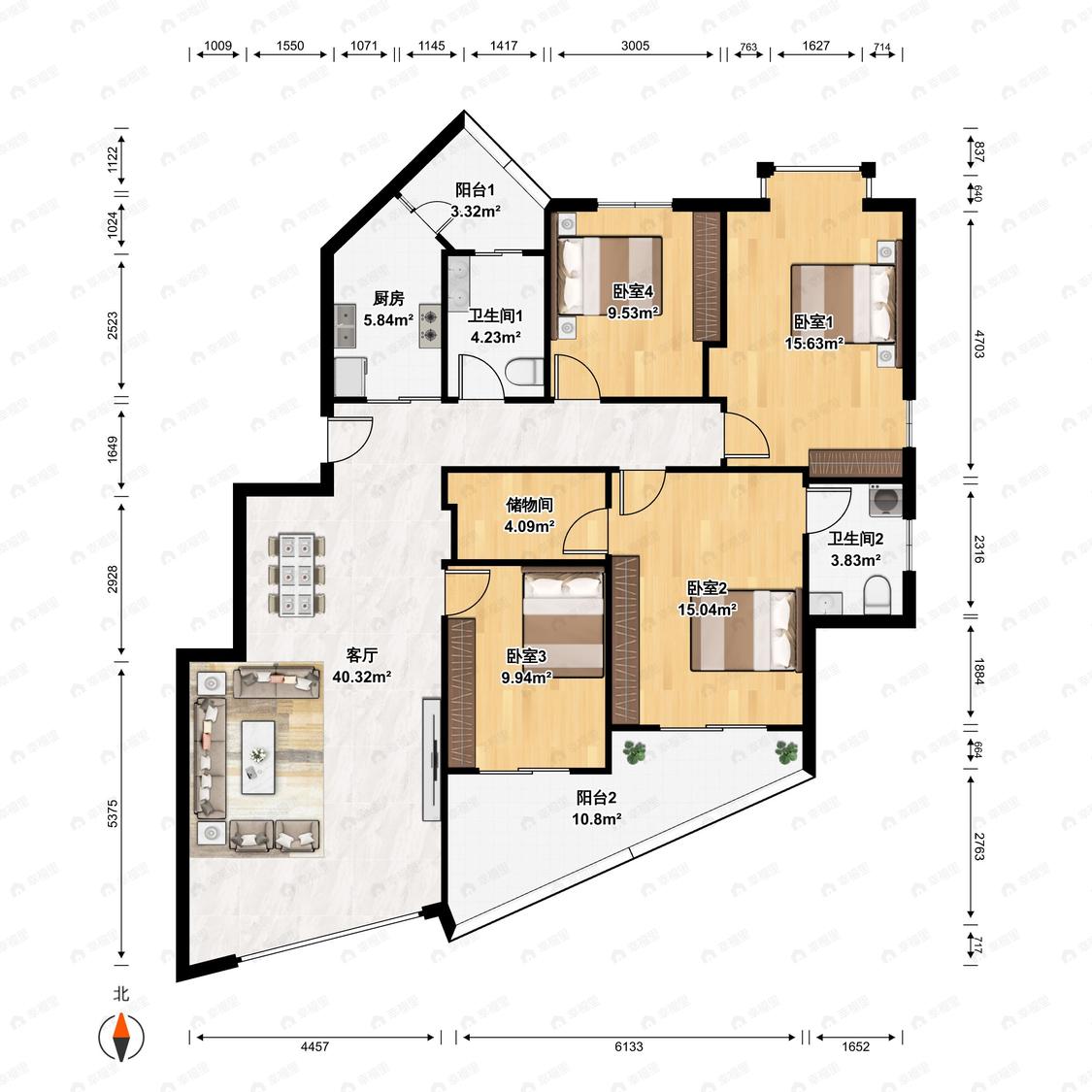 整租·海润滨江花园B区