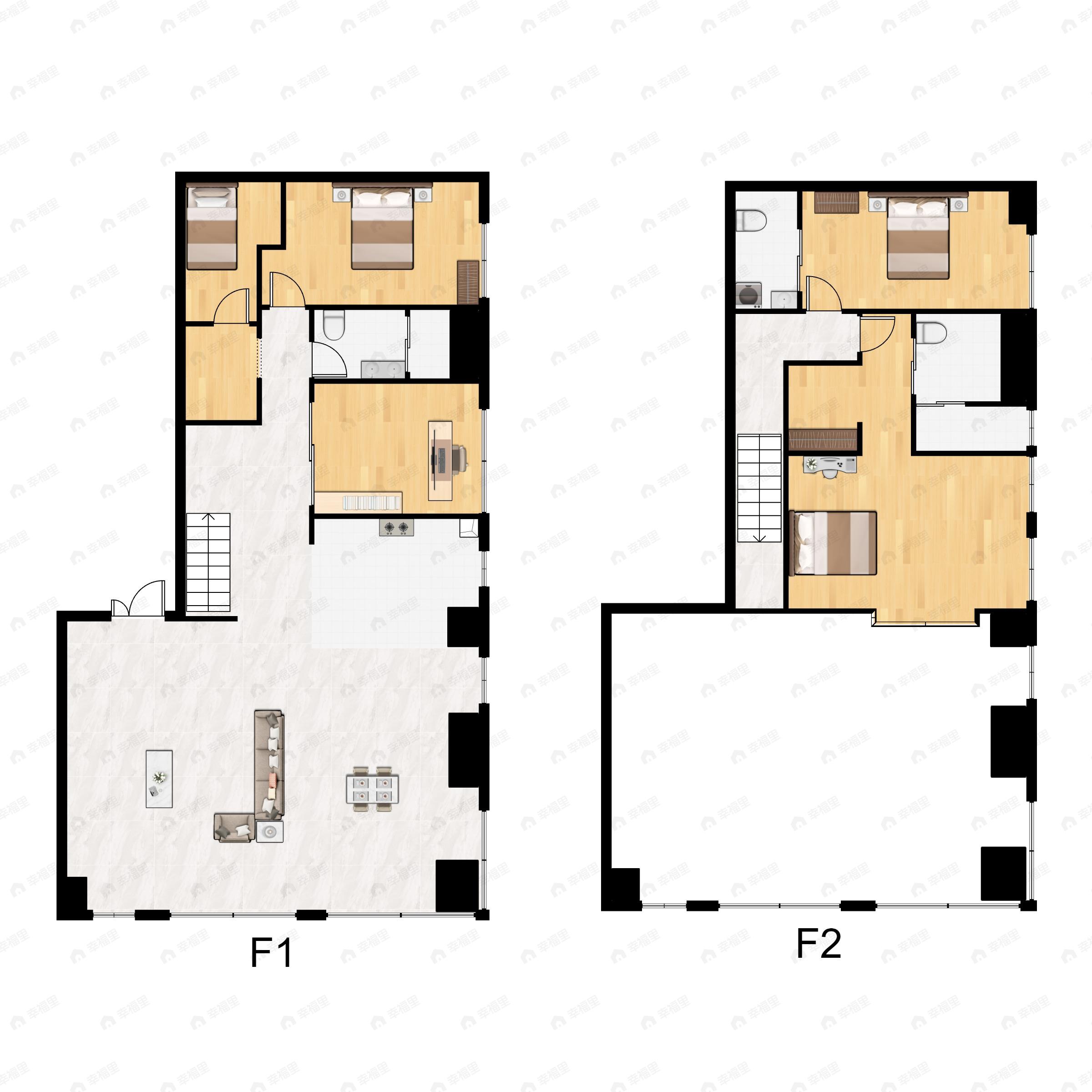 5室2厅3卫建面180平户型图