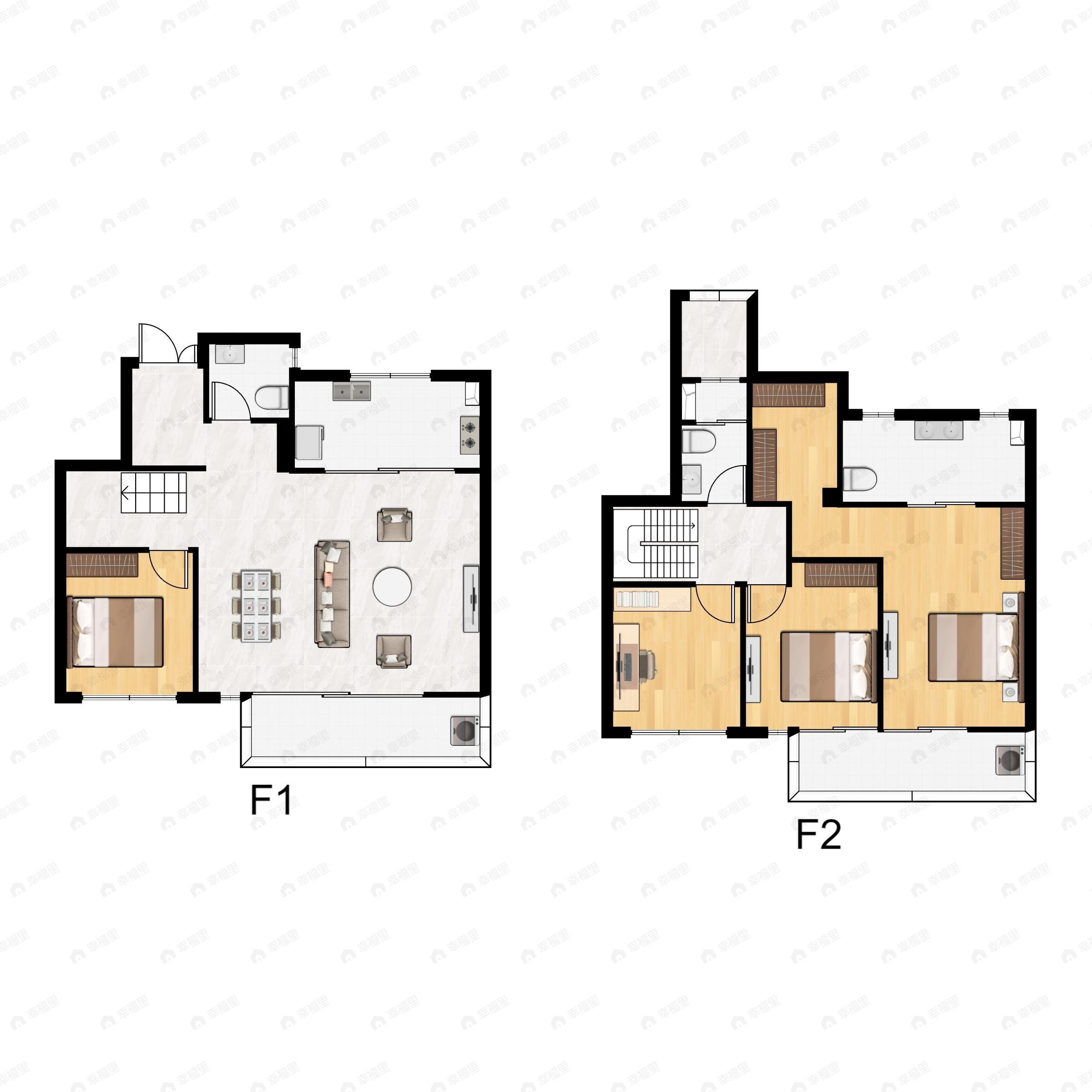 4室2厅3卫建面167平南户型图