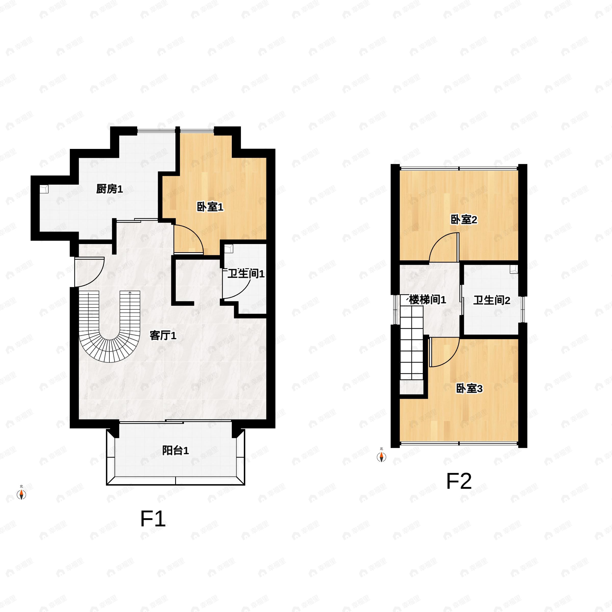 3室2厅2卫建面118平东南户型图