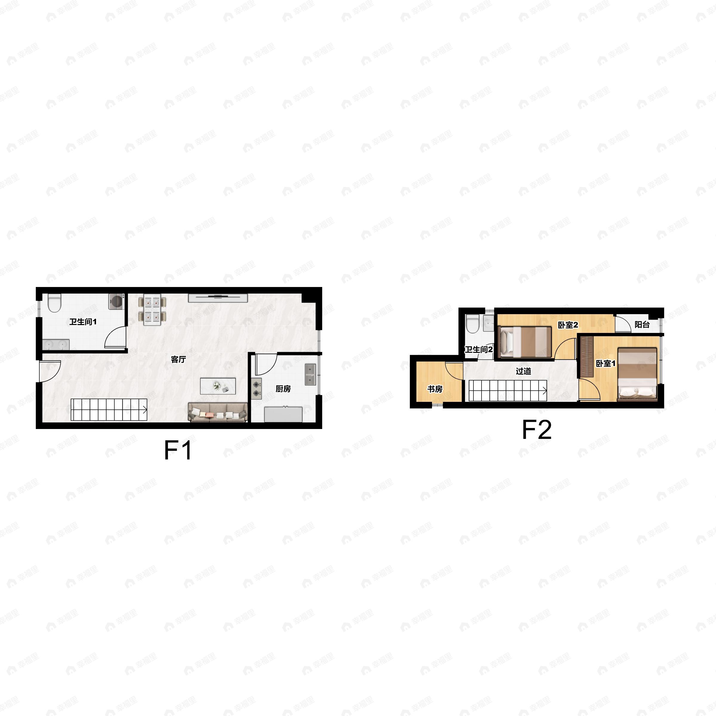 天下南湖湾3室2厅2卫户型图