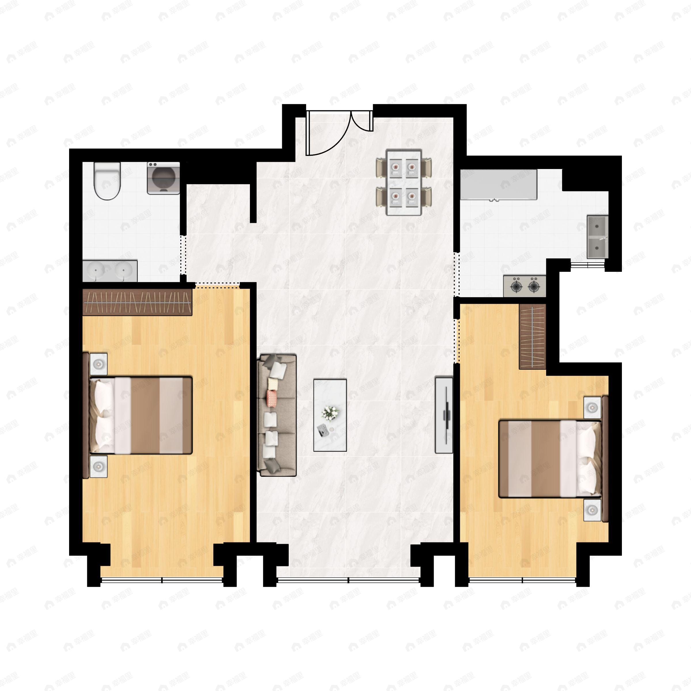 4室2厅2卫建面139平户型图