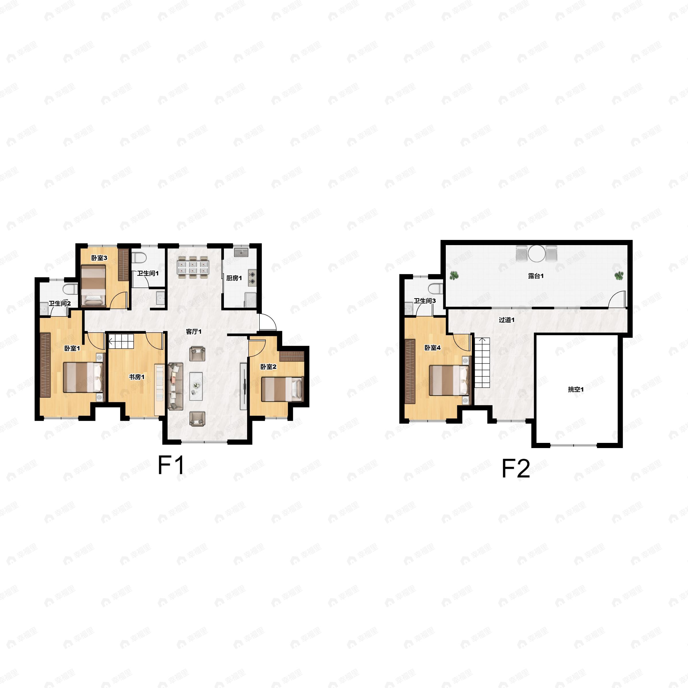 6室2厅3卫建面187平户型图