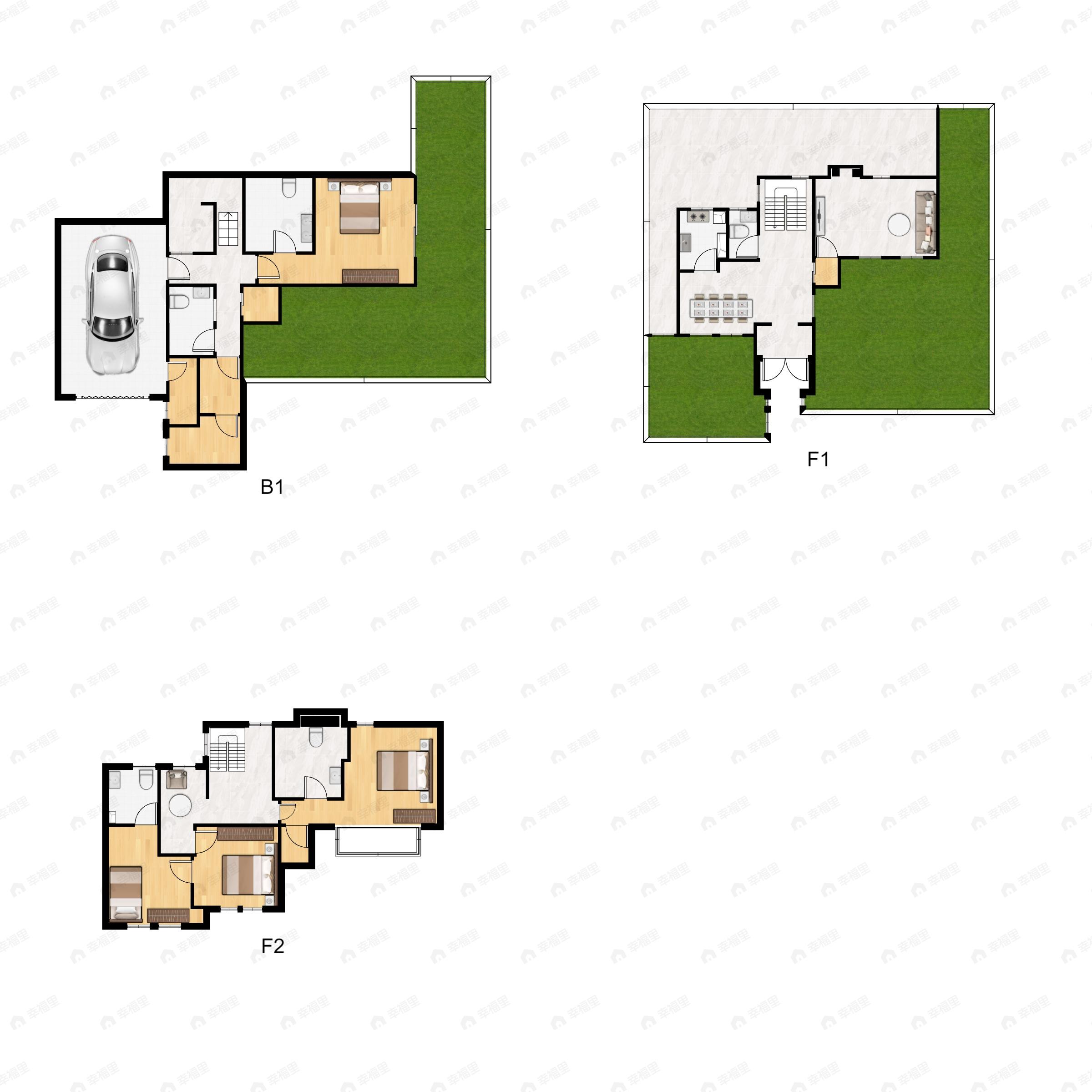 北京半岛4室3厅4卫户型图