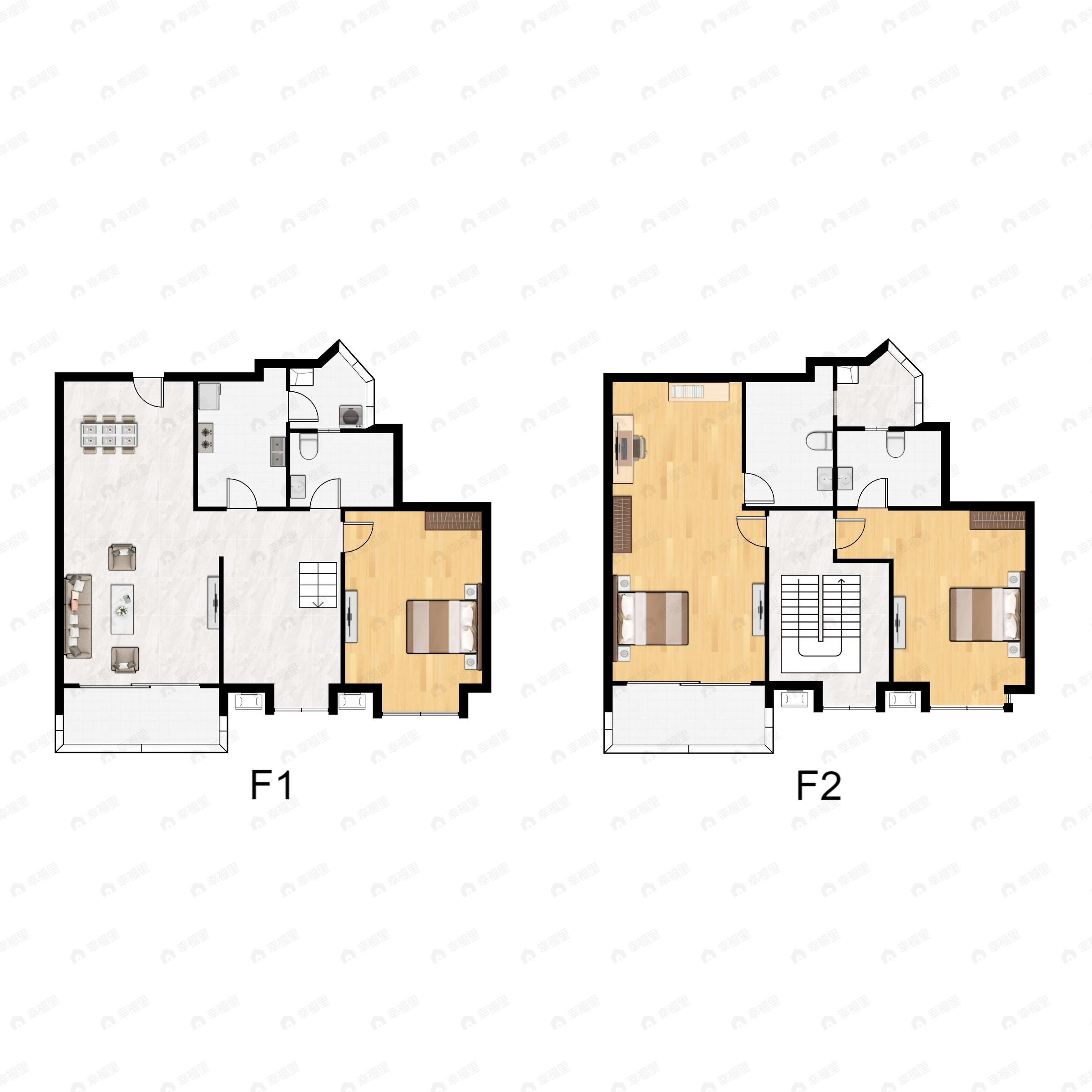 4室2厅3卫建面166平南户型图