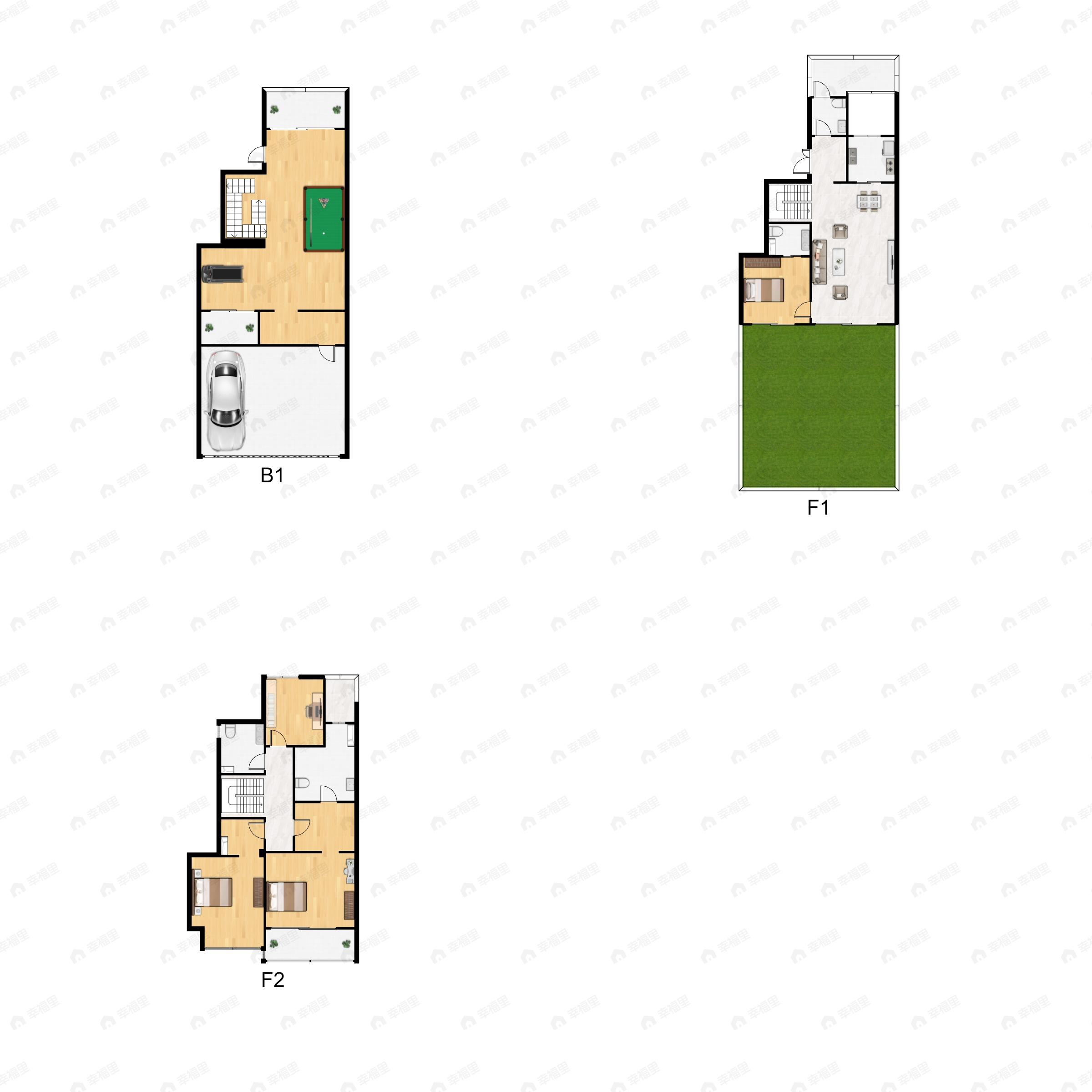 4室2厅4卫建面240平户型图