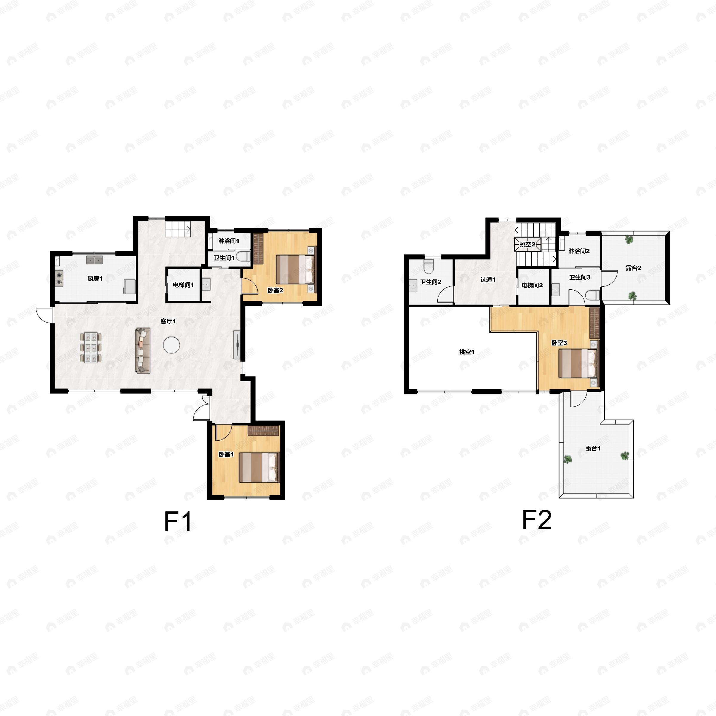 银城青山湖畔4室2厅3卫户型图