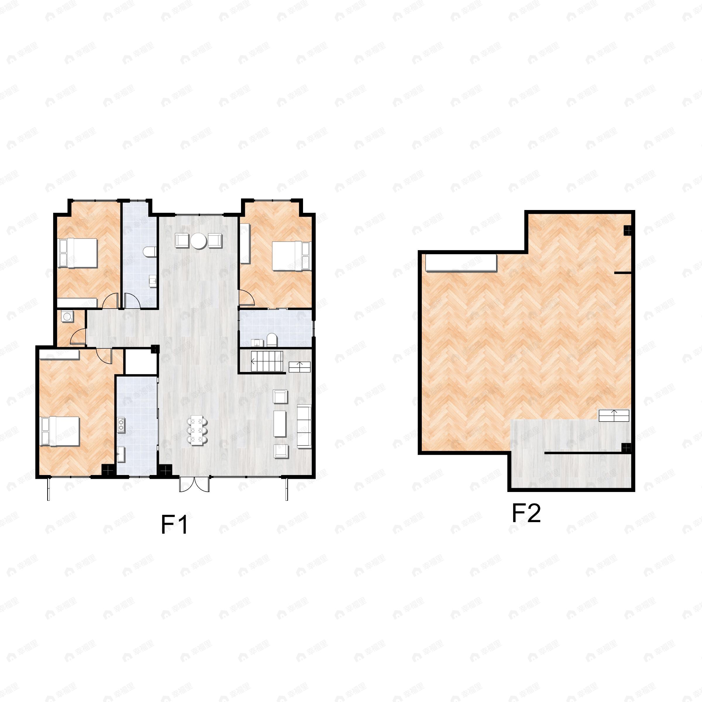 3室2厅2卫建面271平户型图