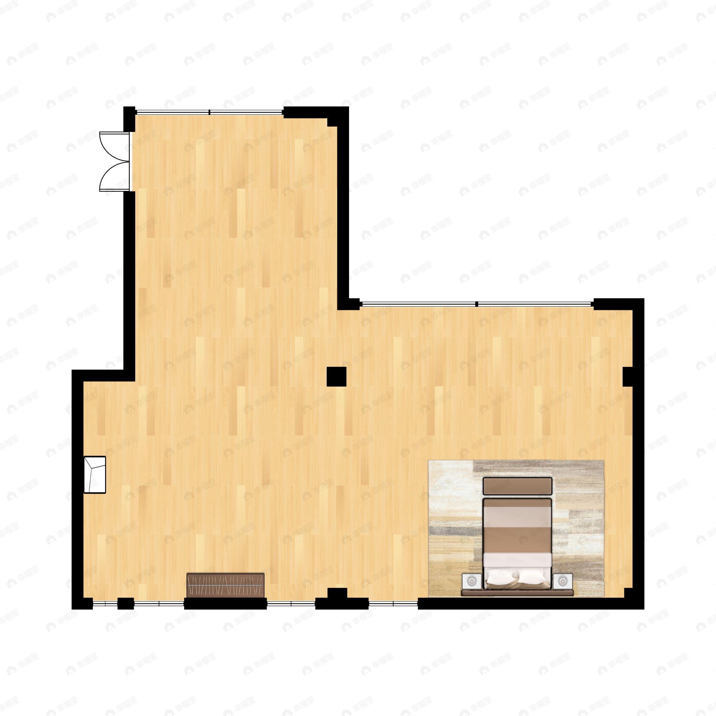 1室1厅建面161平北户型图