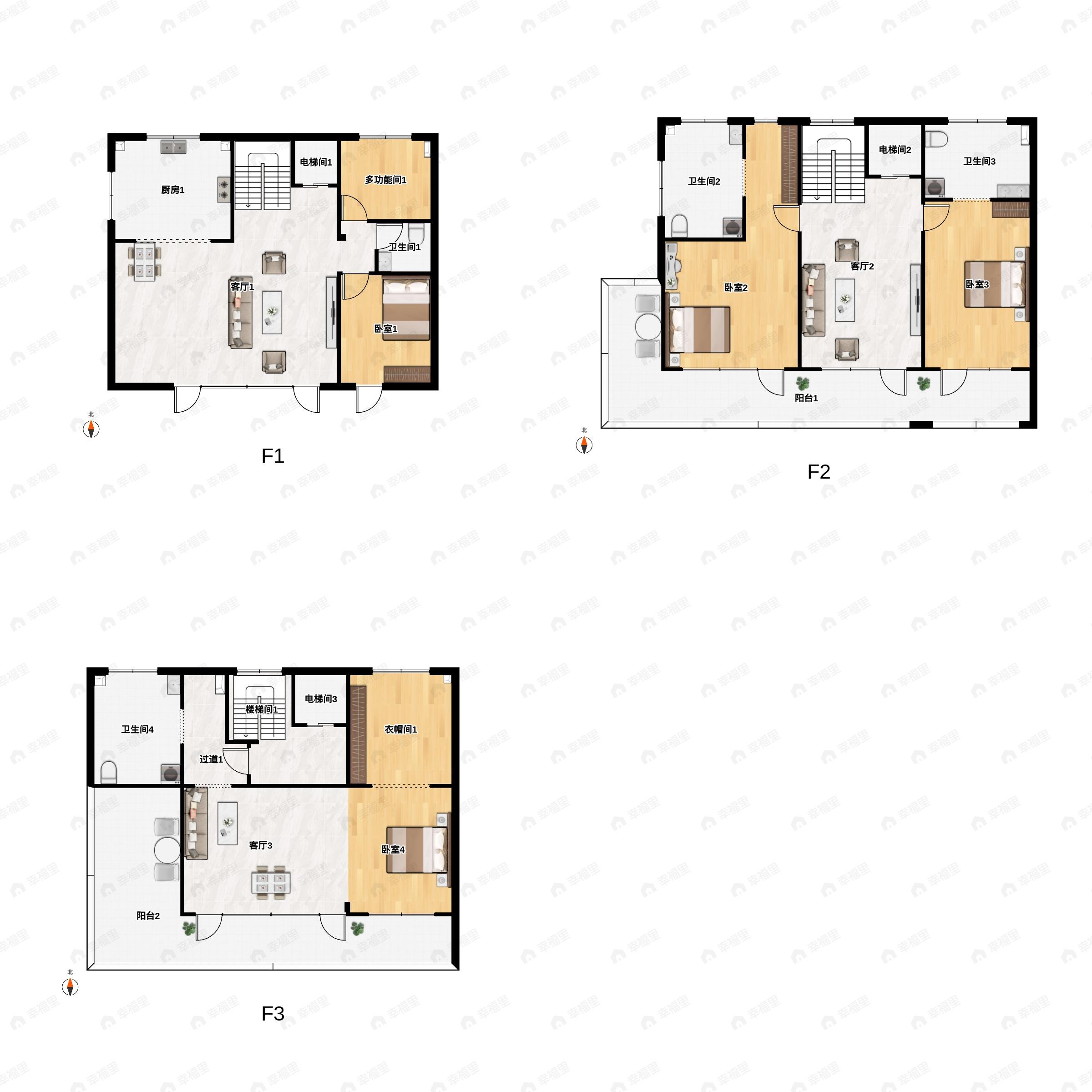 5室2厅4卫建面362平南户型图