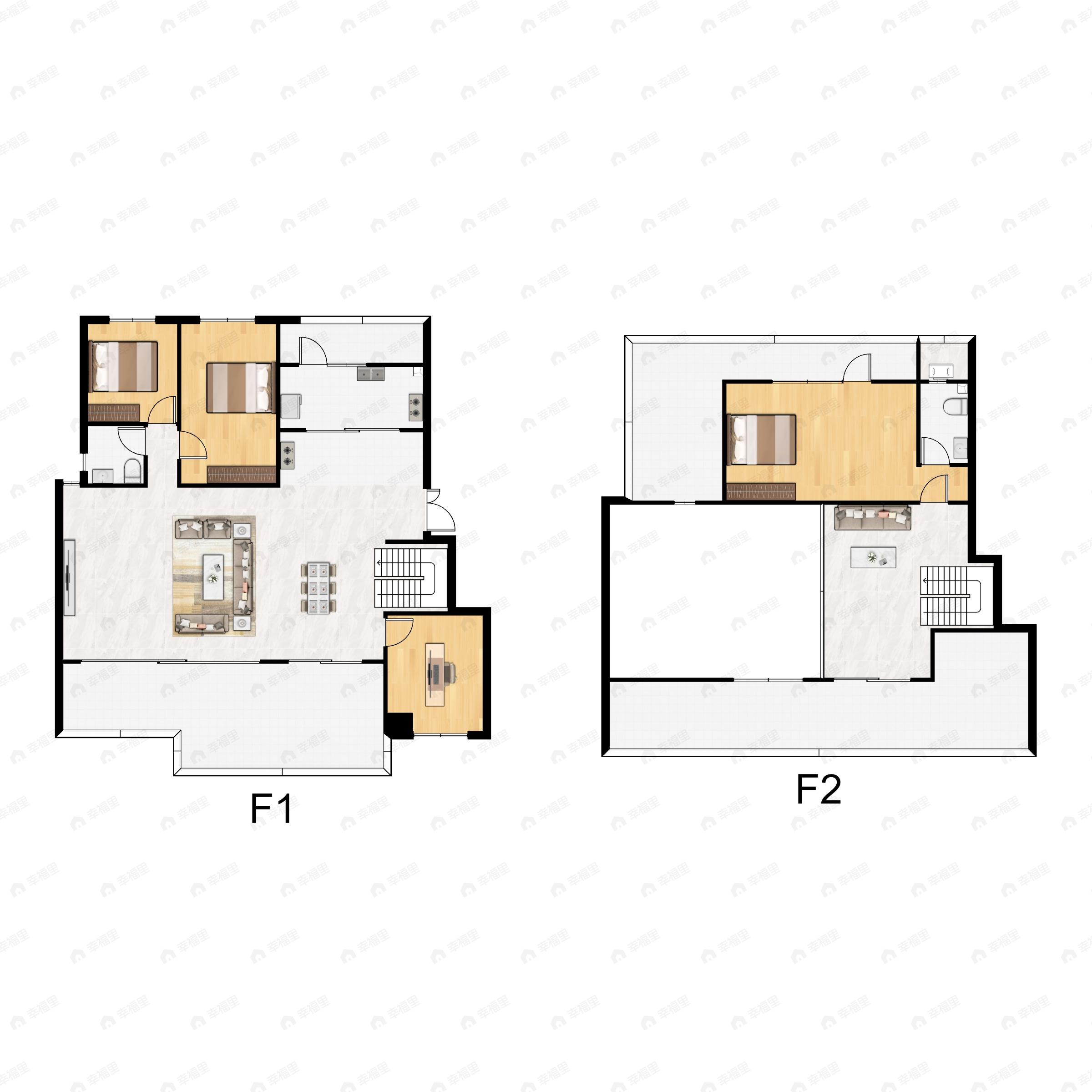 4室3厅2卫建面253平南户型图