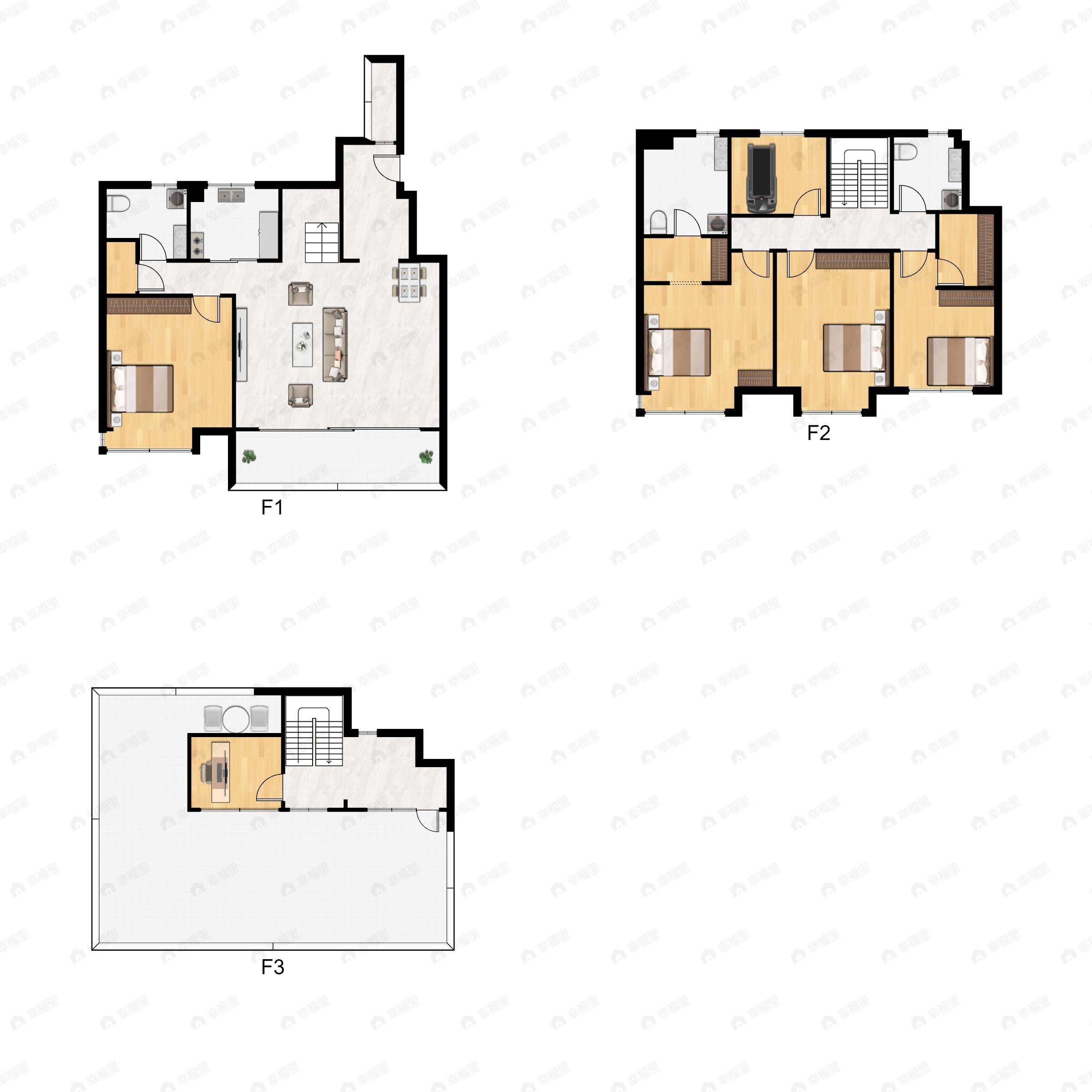 6室2厅3卫建面230平户型图