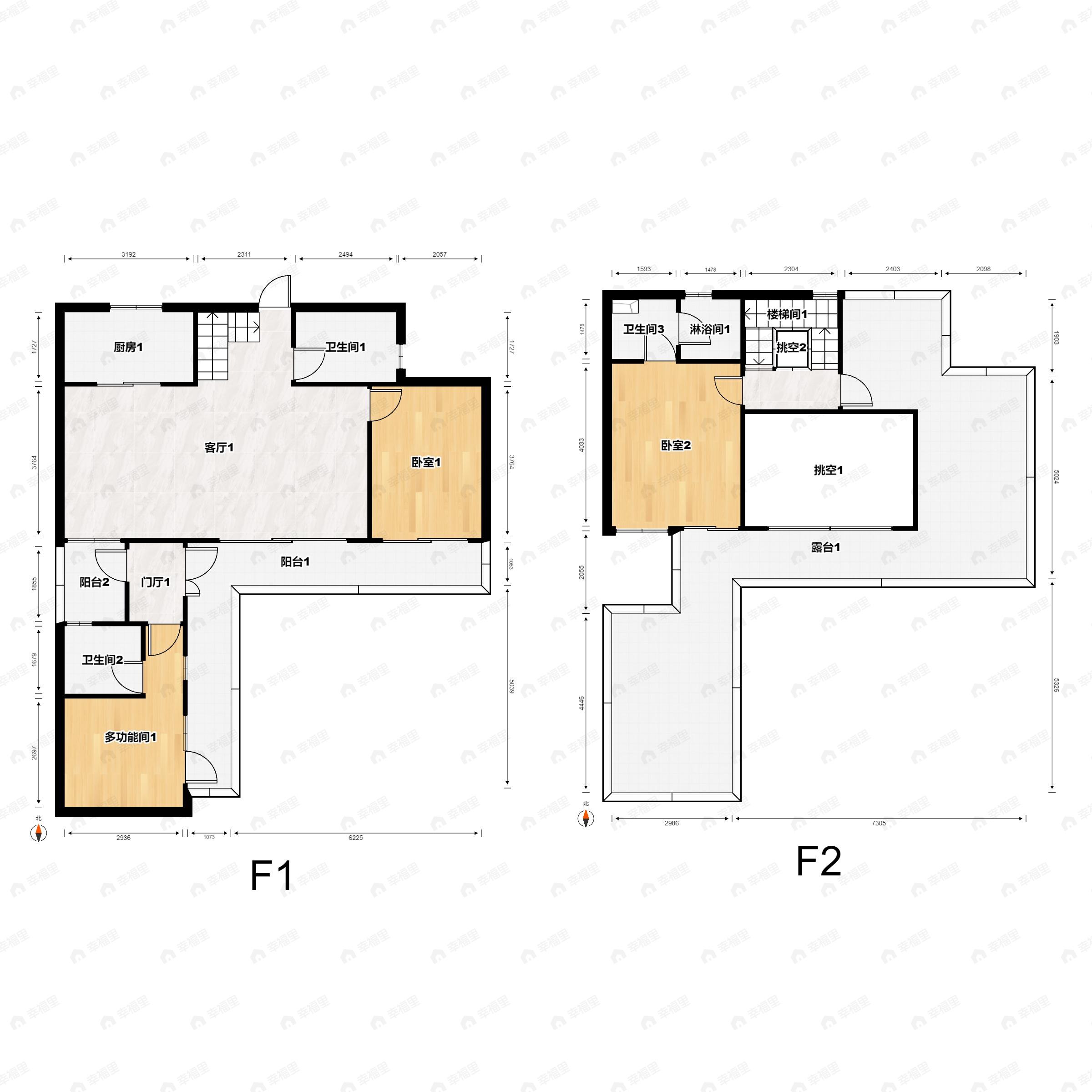 3室2厅3卫建面140平undefined户型图