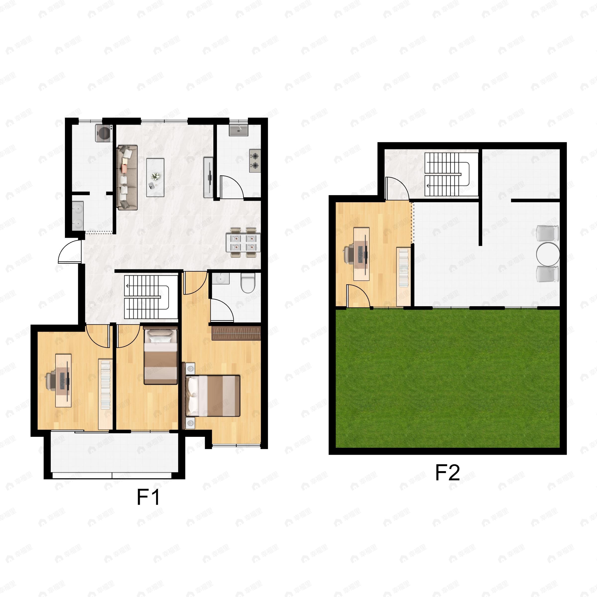 3室2厅2卫建面135平undefined户型图