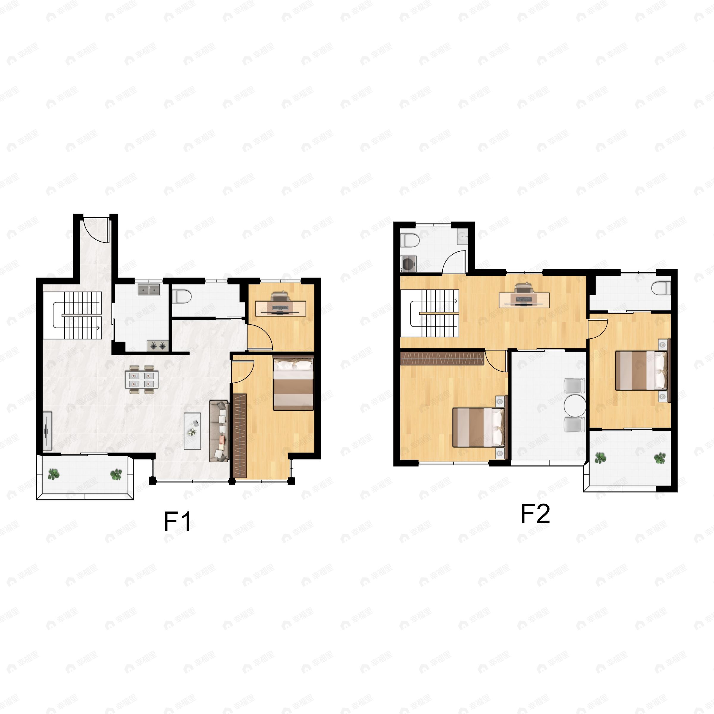 5室2厅3卫建面178平北|南户型图