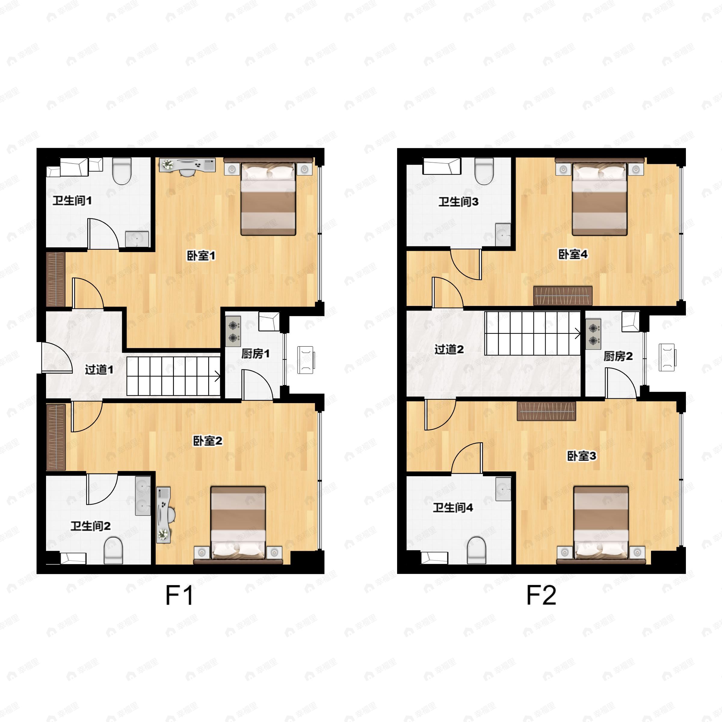 青扬港厦4室2厅4卫户型图