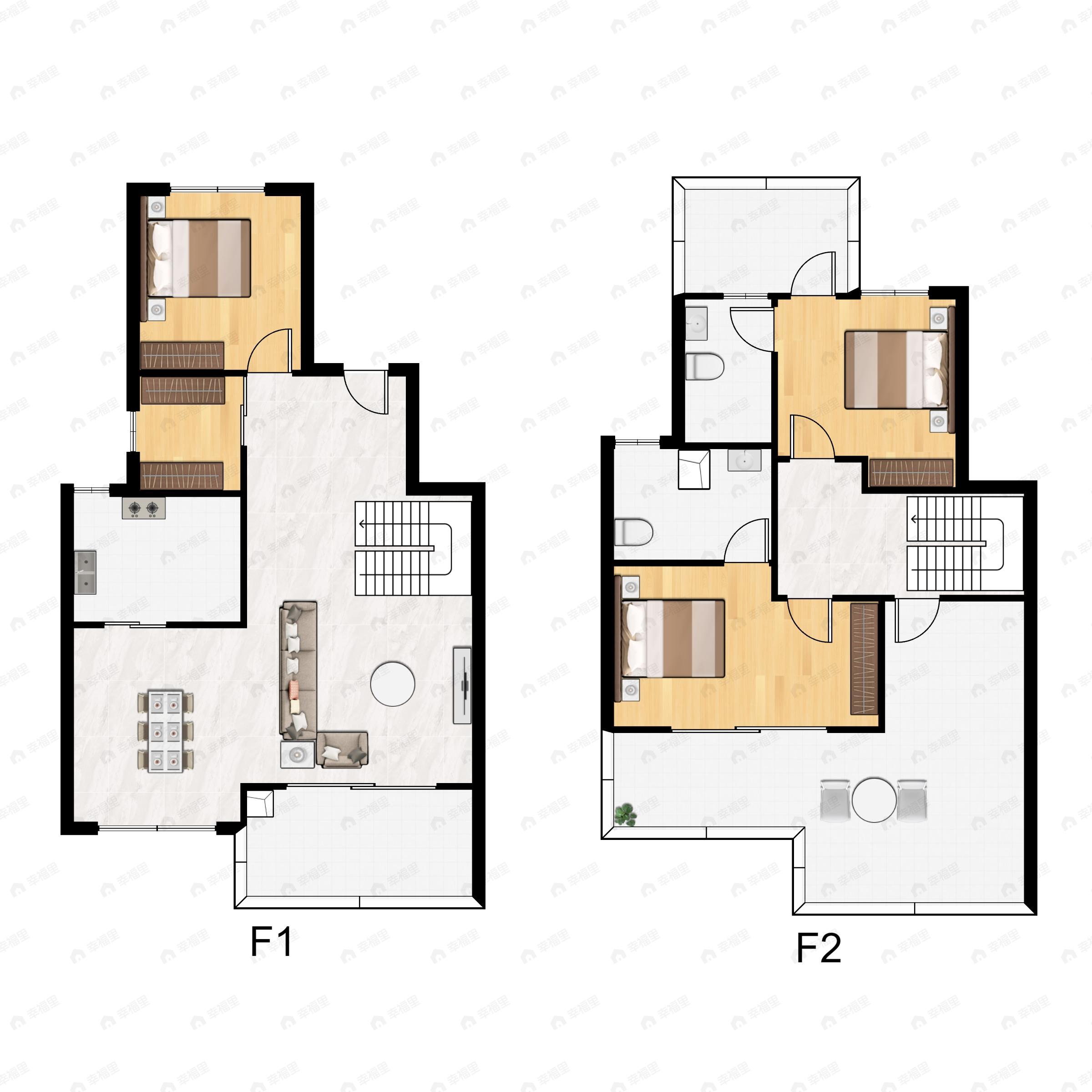 吉宝沁风御庭3室2厅2卫户型图