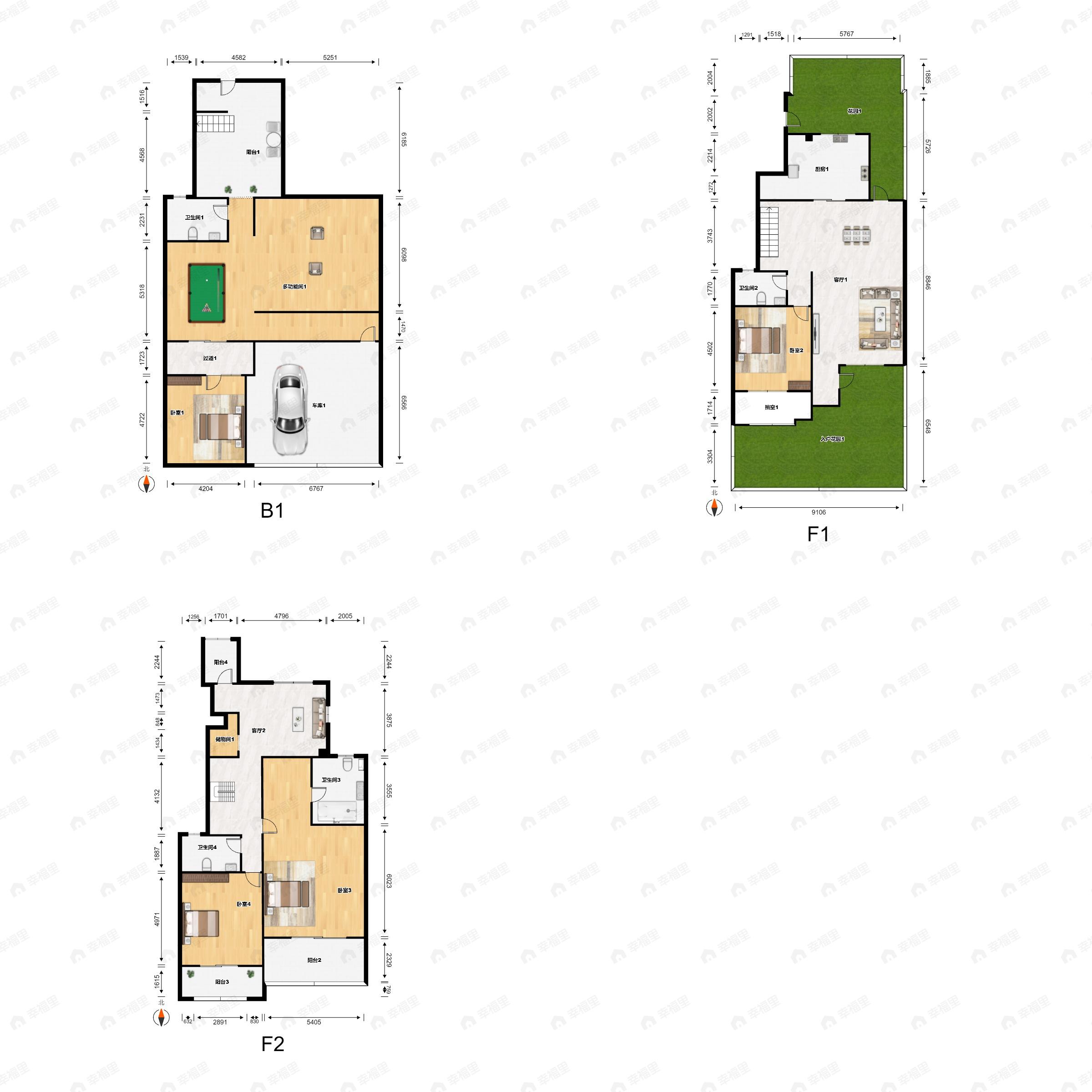 西港兰池郡5室4厅4卫户型图