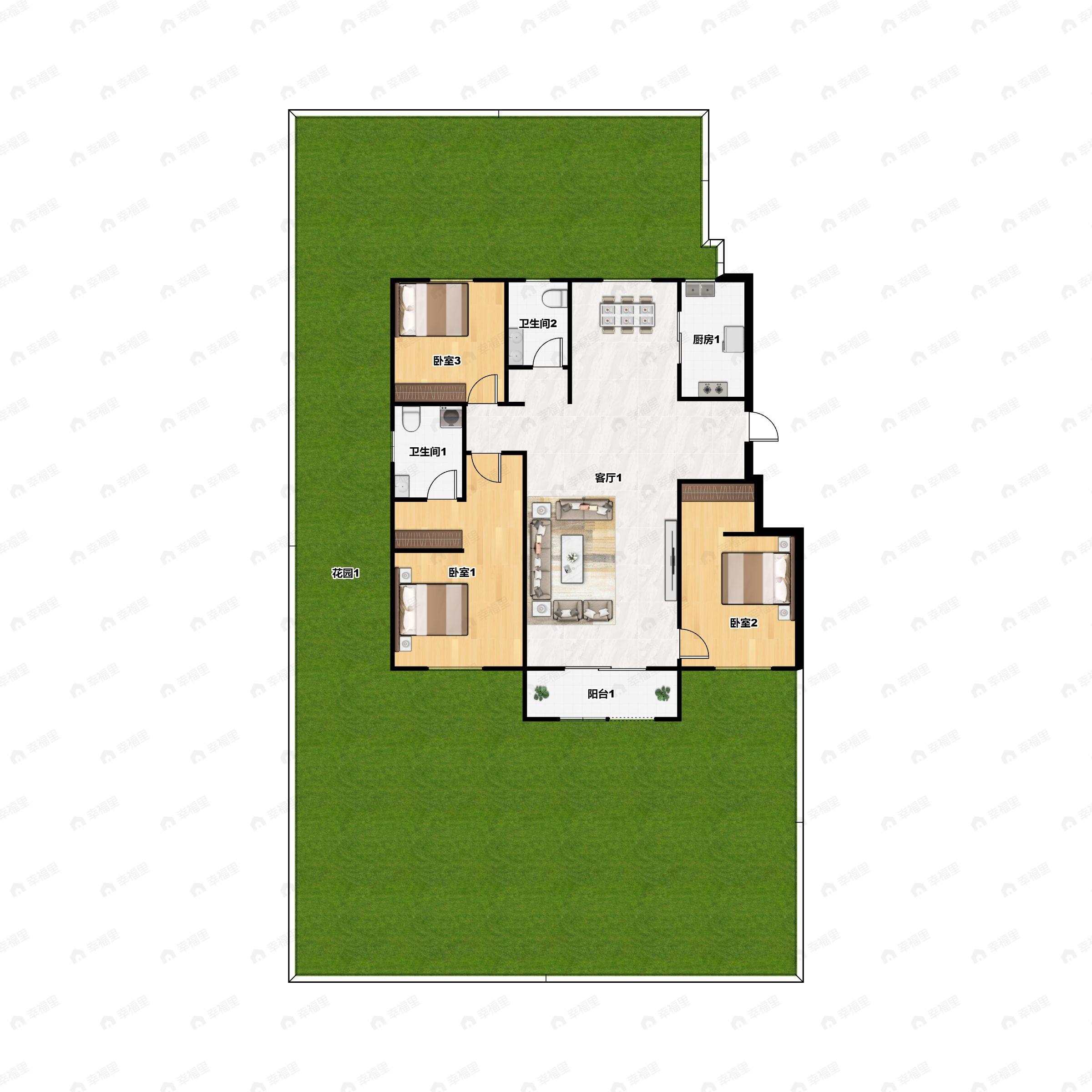 永同昌西江月3室2厅2卫户型图