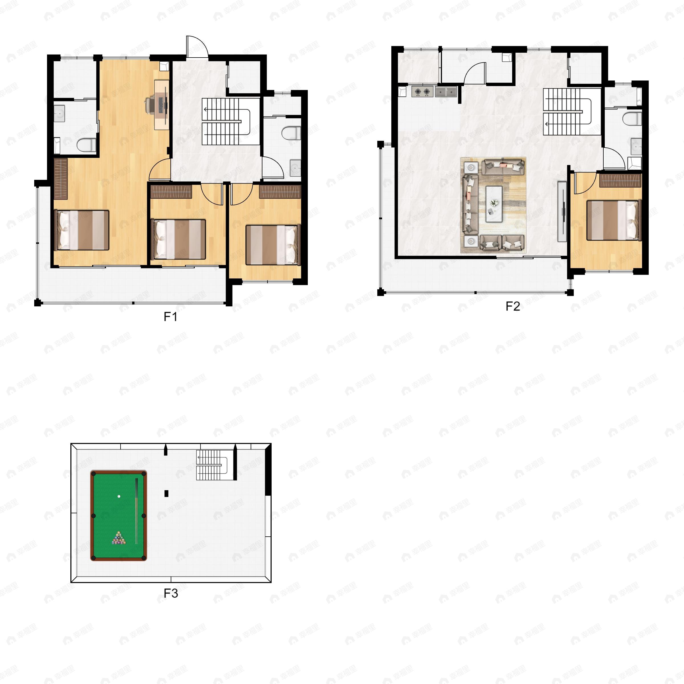云栖奇岭府5室3厅3卫户型图