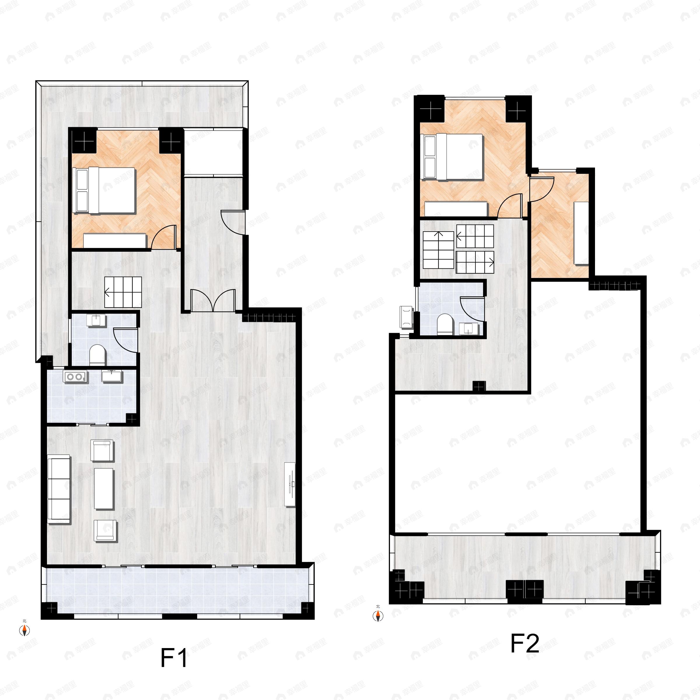 4室3厅3卫建面152平户型图