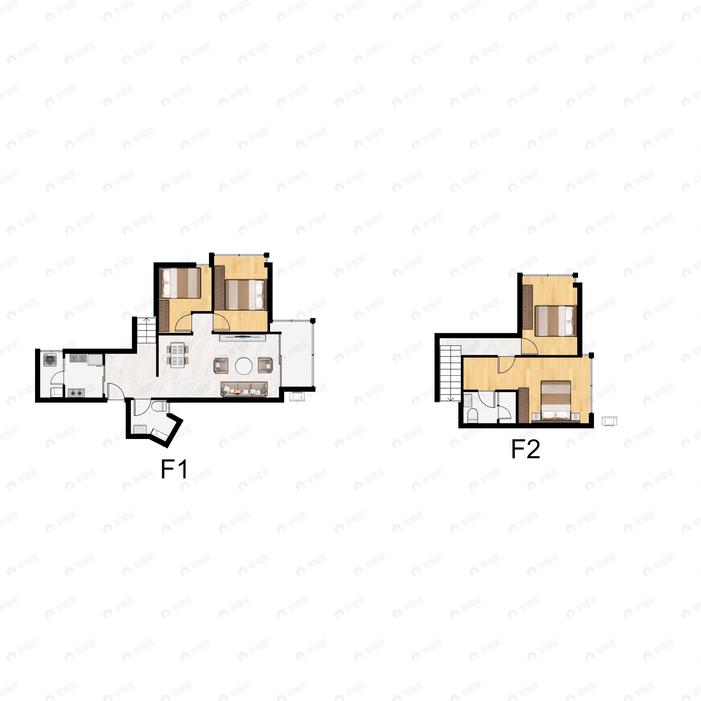 4室2厅2卫建面110平户型图
