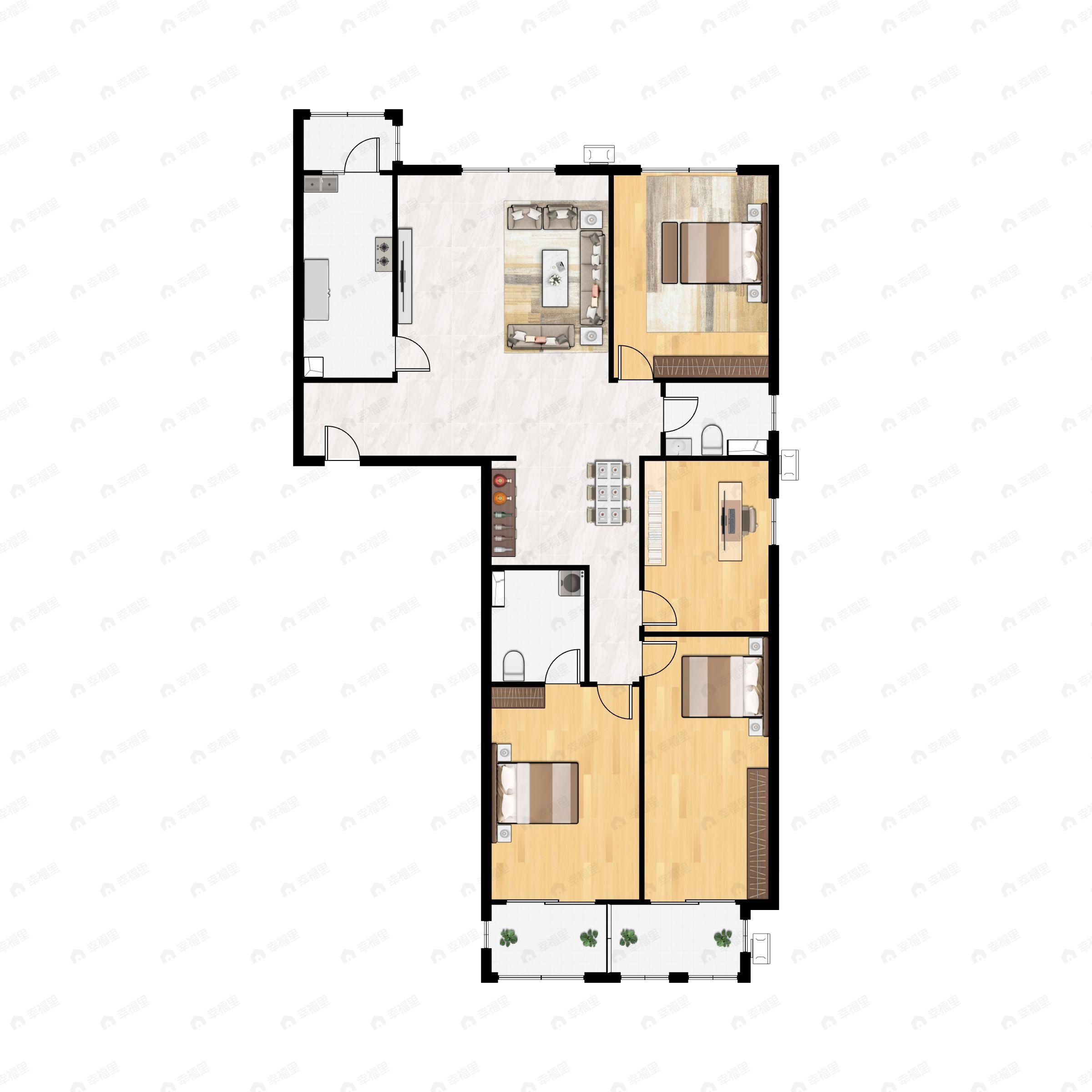紫金印象4室2厅2卫户型图
