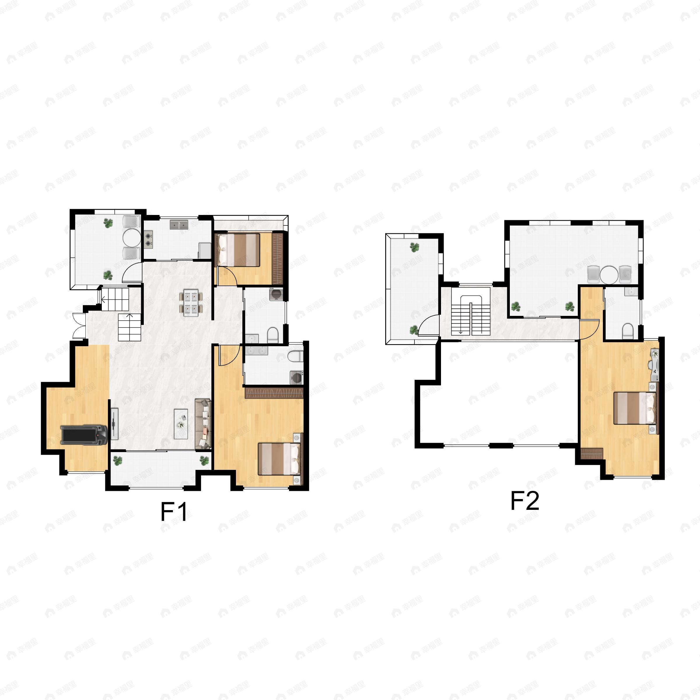3室2厅3卫建面170平南户型图