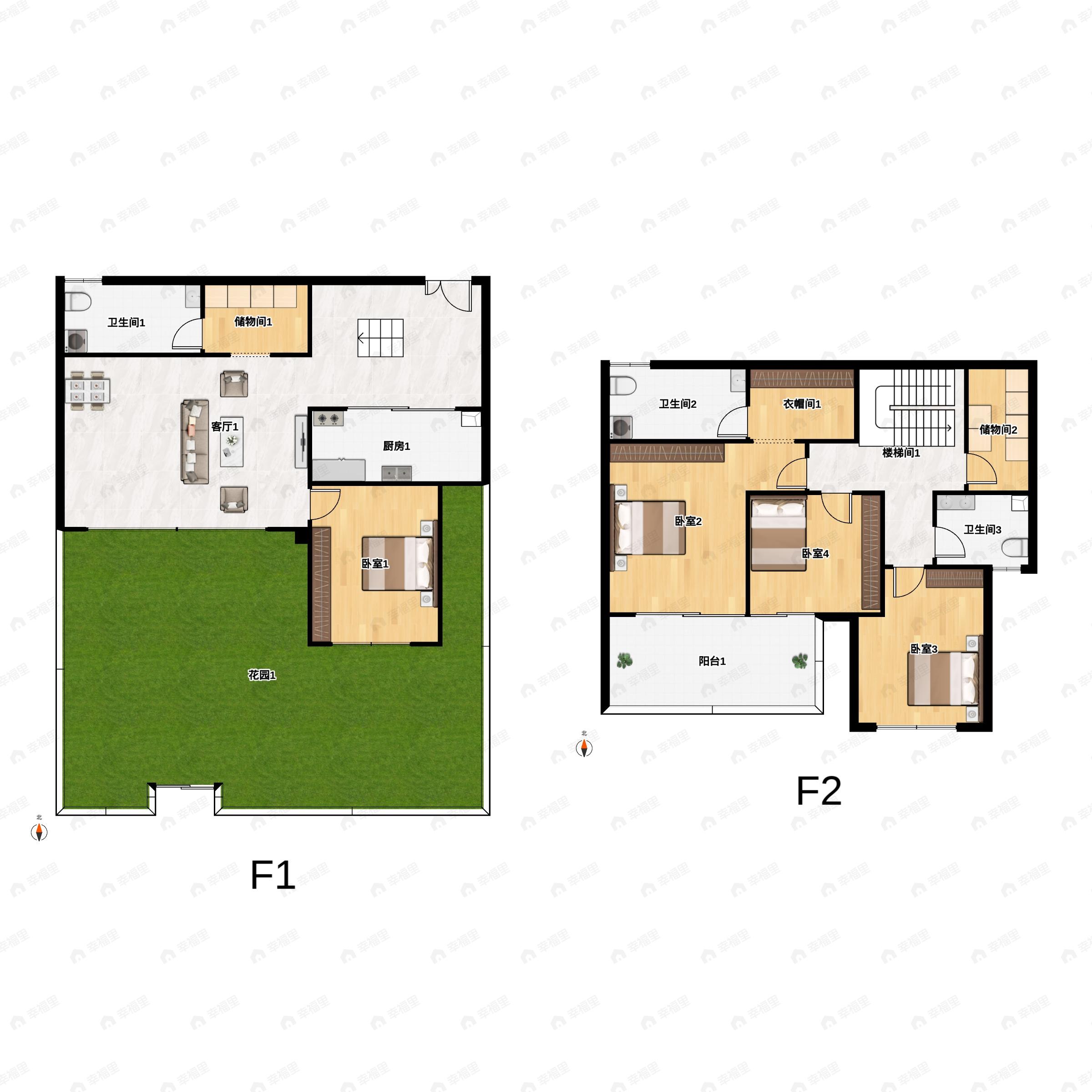 凤翥澜山4室2厅3卫户型图