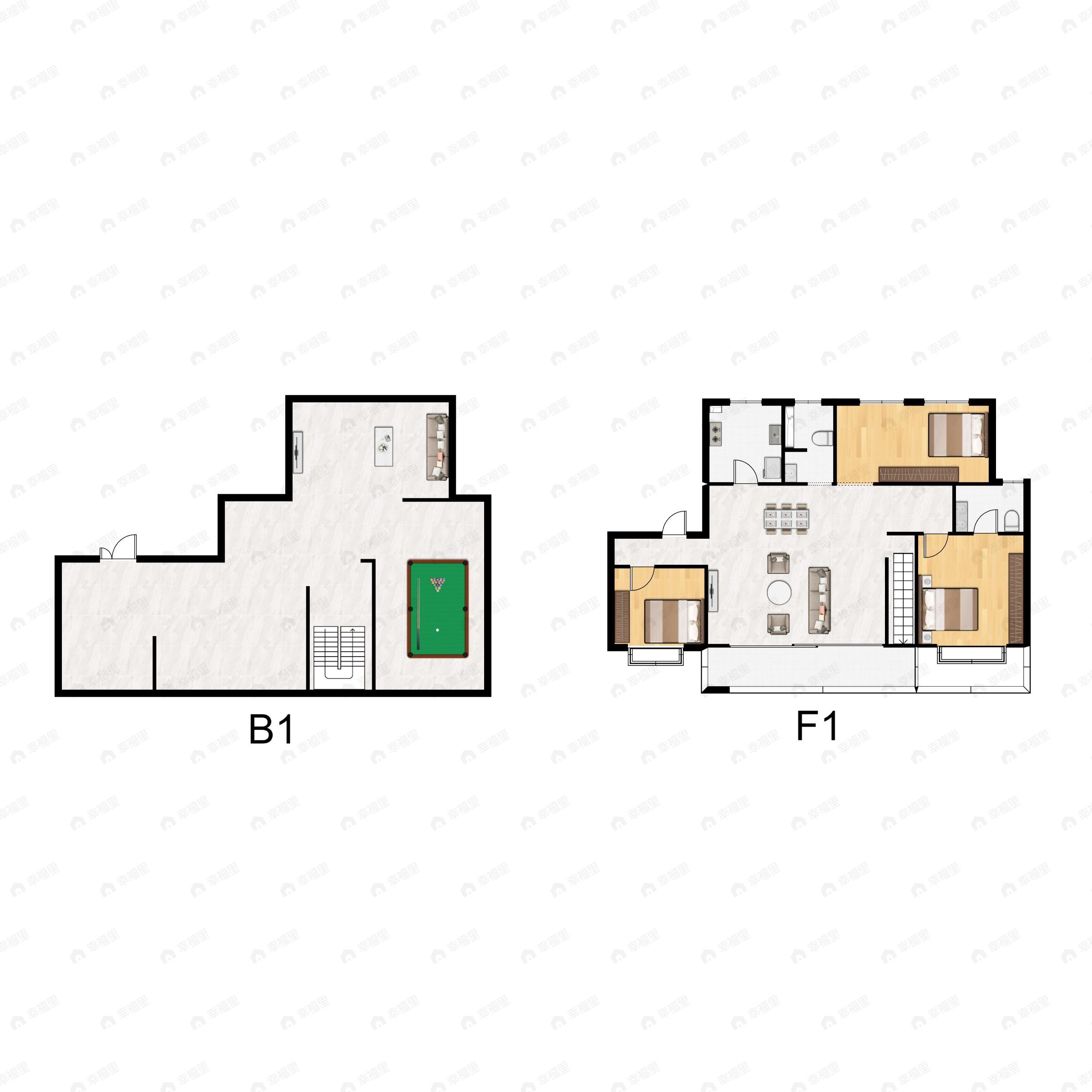 3室2厅2卫建面265平户型图
