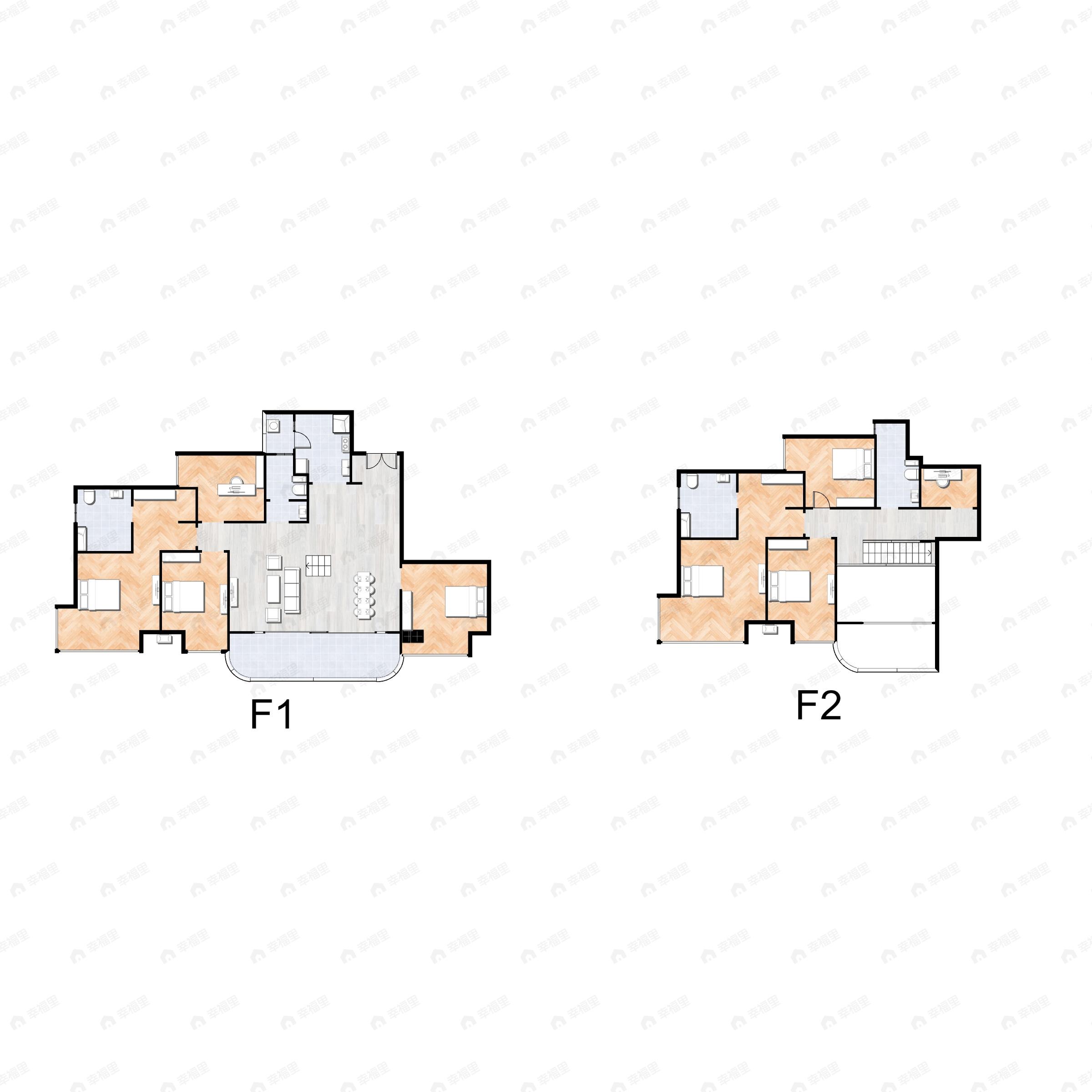卓越皇后道7室2厅4卫户型图