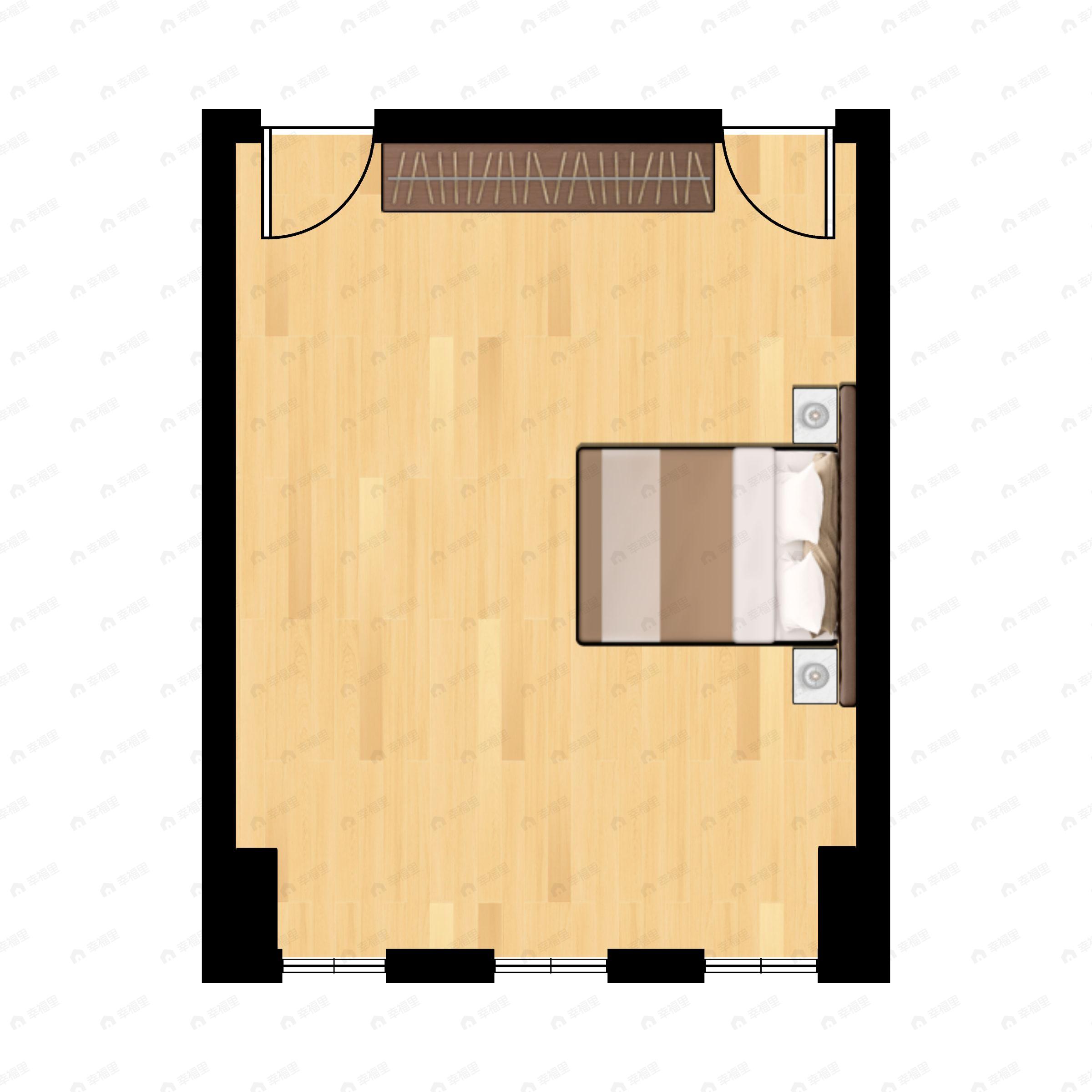 1室建面60m²南户型图