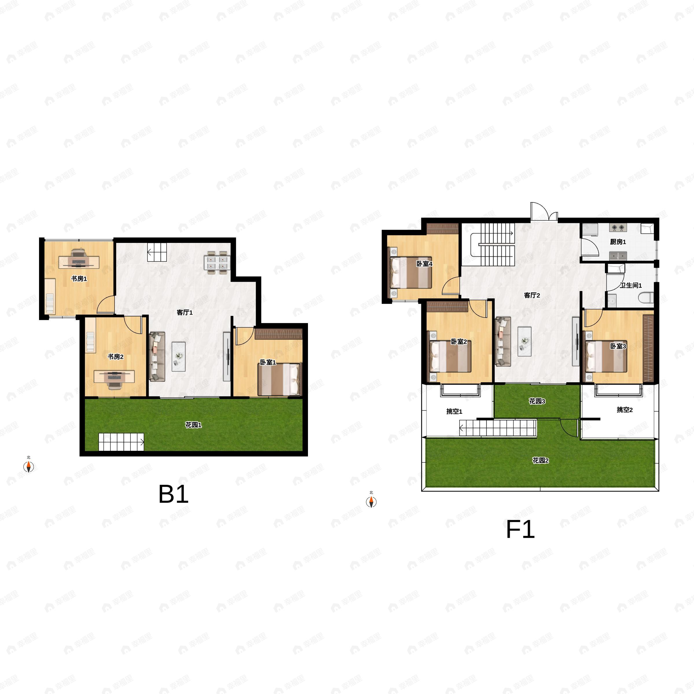 6室3厅1卫建面111平南户型图