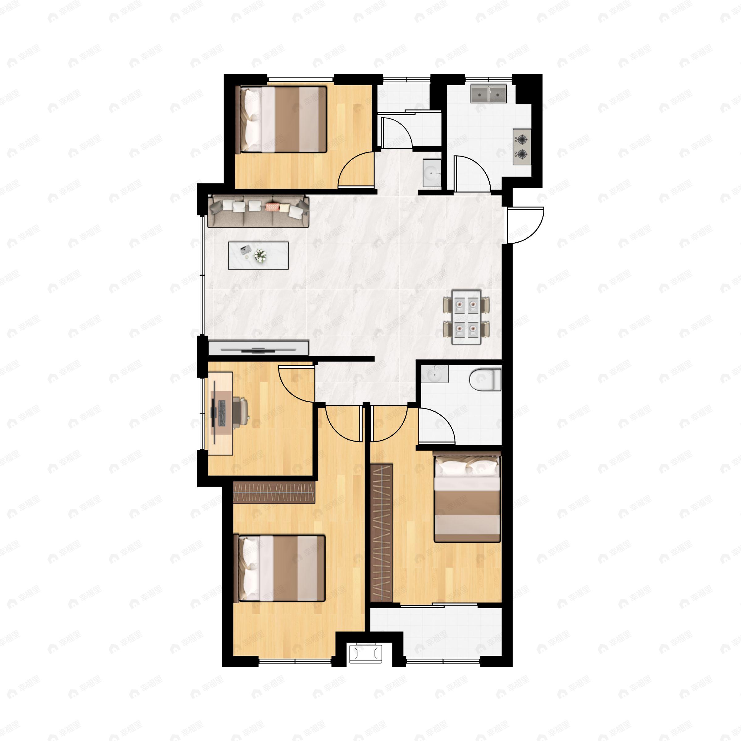 之江明月府4室2厅2卫户型图